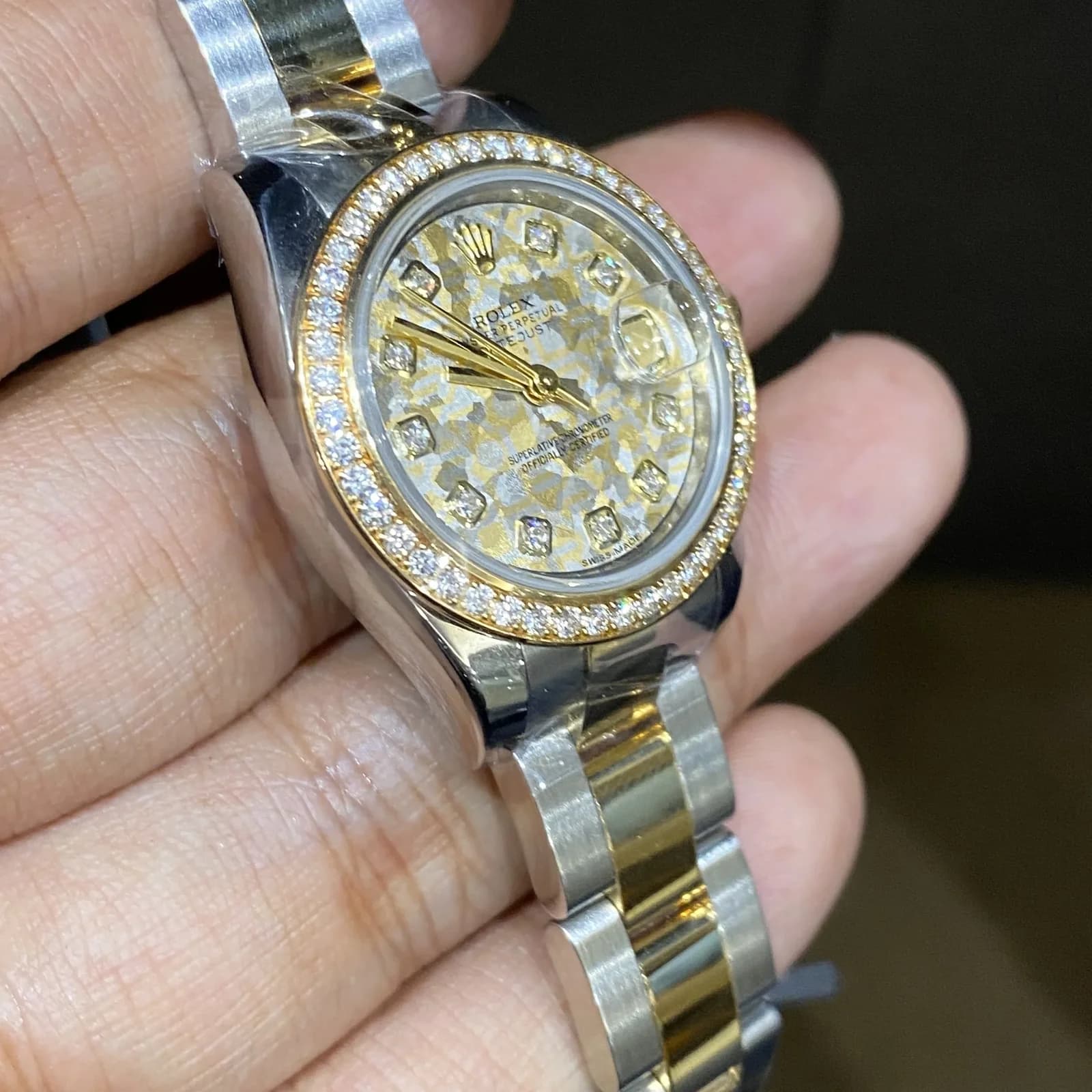 Thumb Lady-Datejust 26 Rolesor Diamond Champagne Diamond Oyster