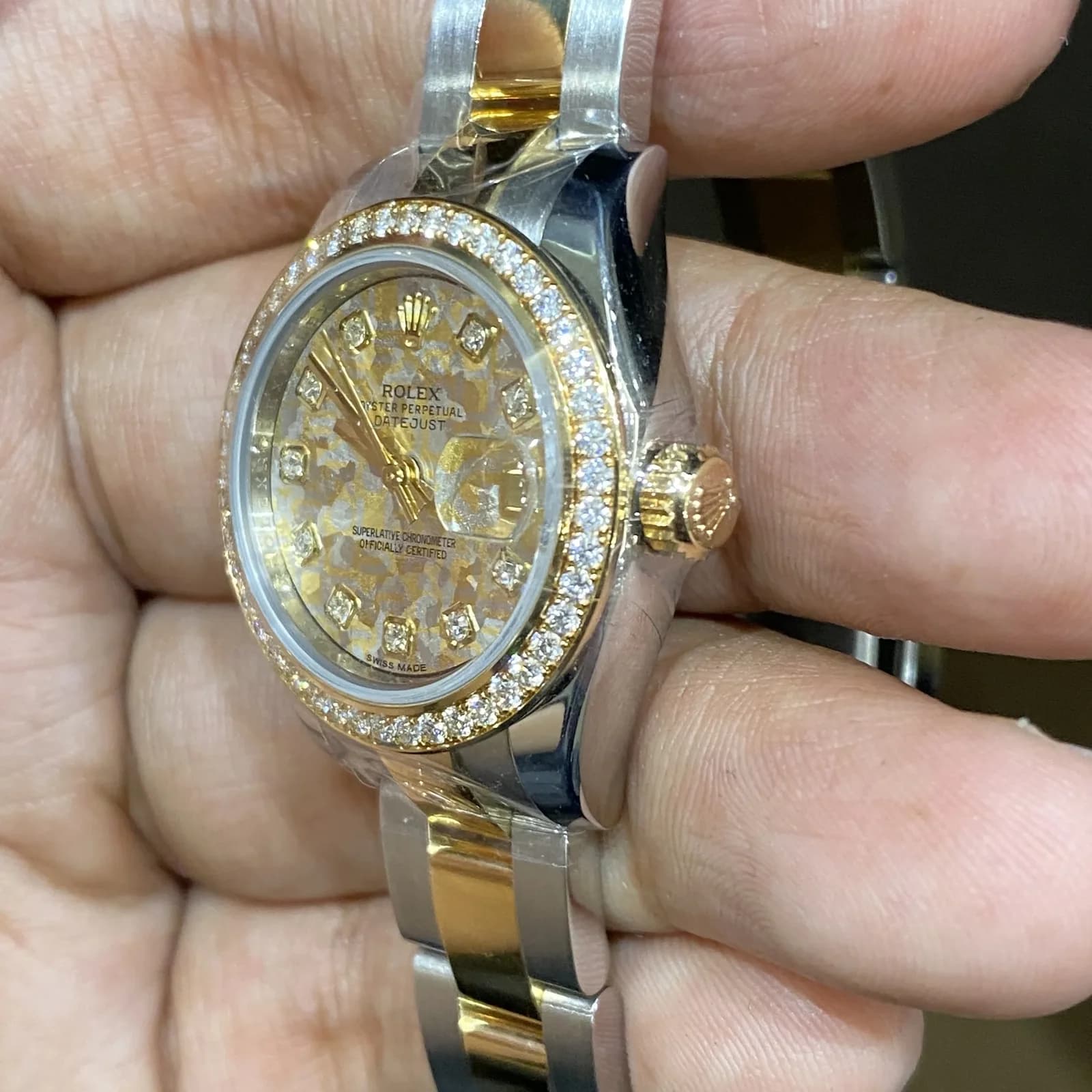 Thumb Lady-Datejust 26 Rolesor Diamond Champagne Diamond Oyster