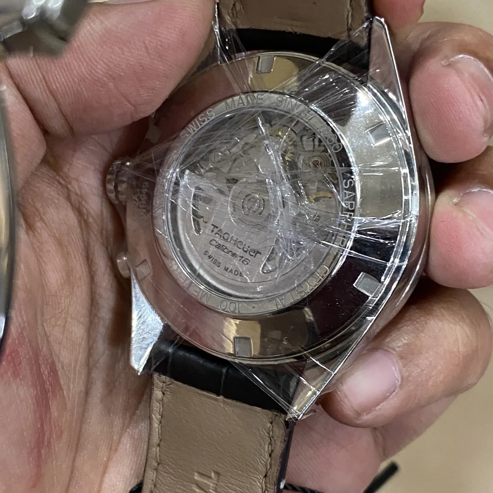 Thumb Carrera Calibre 16 Day Date 43 Stainless Steel / Brown / Alligator
