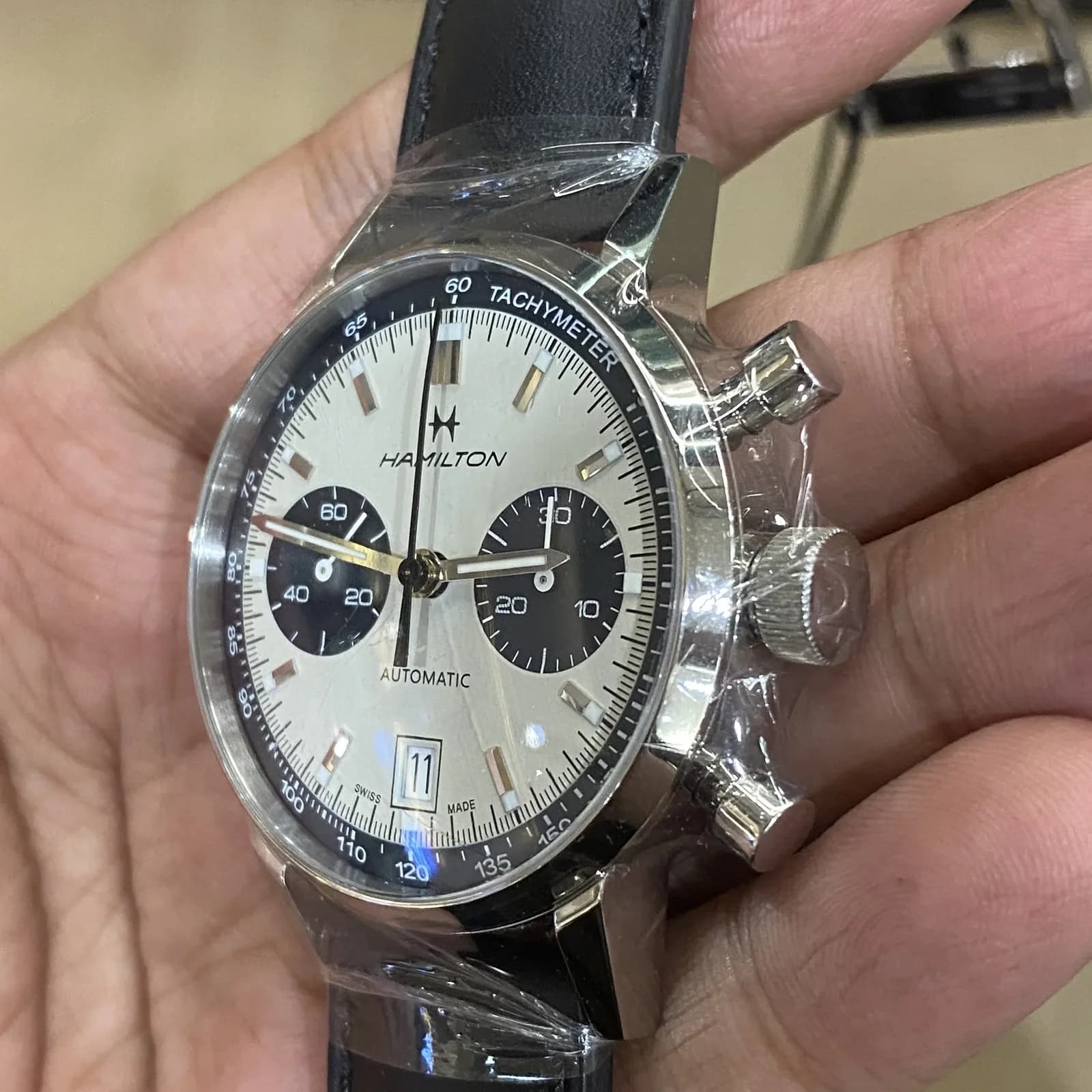 Thumb Intra-Matic 68 Auto Chrono Stainless Steel / Silver / Strap