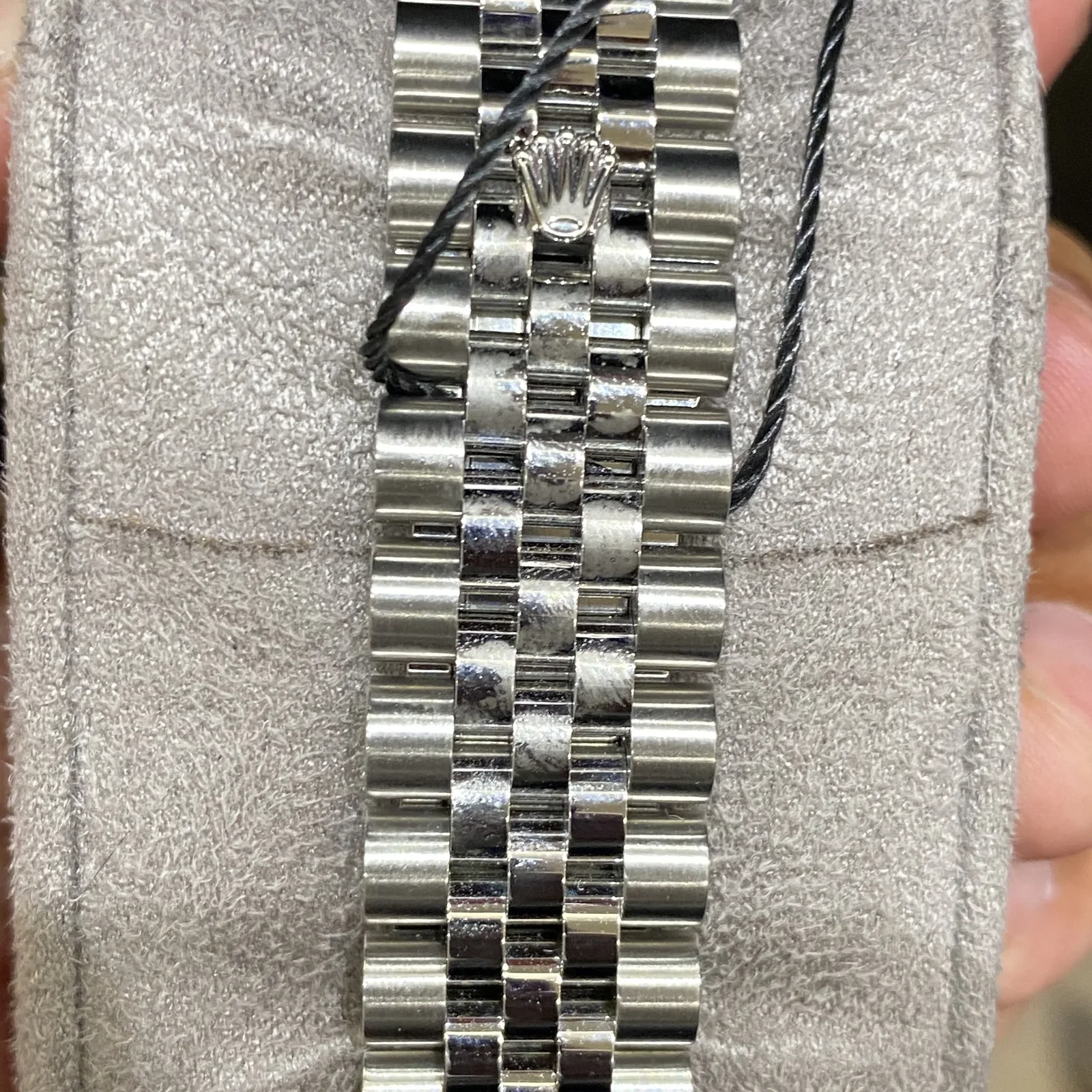 Thumb Datejust 36 Stainless Steel Fluted / Jubilee / Chocolate Floral