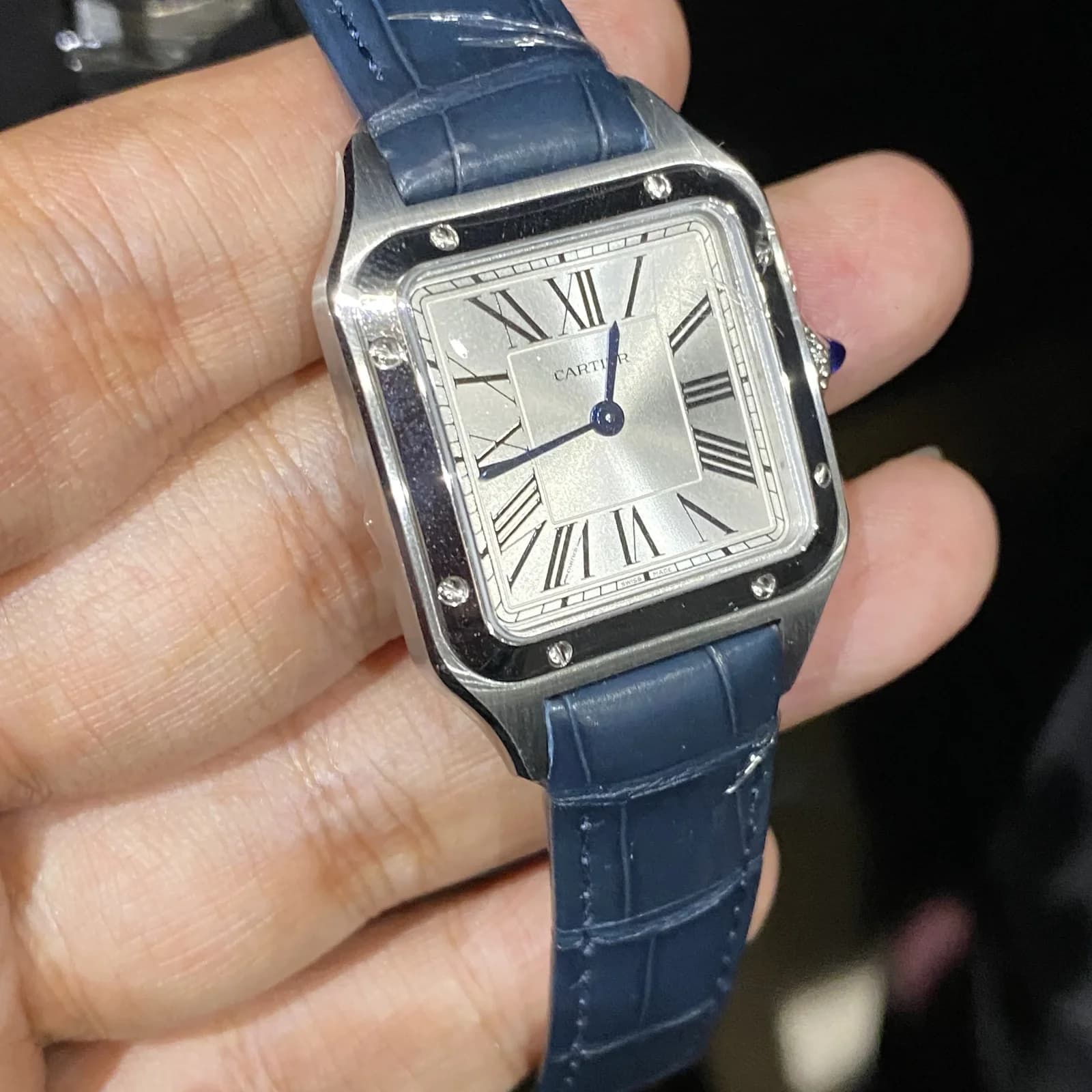 Thumb Santos Dumont Small Stainless Steel / Strap