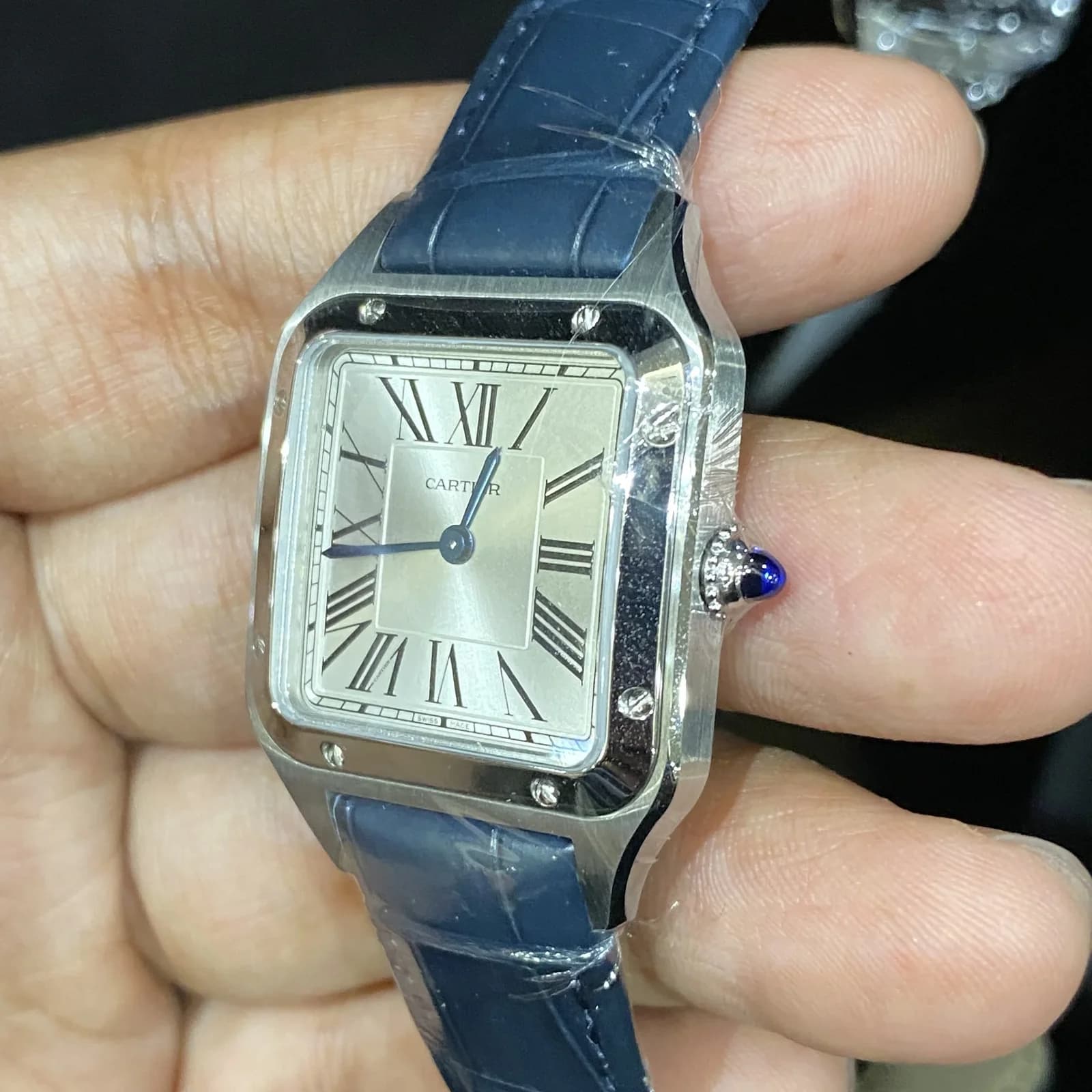 Thumb Santos Dumont Small Stainless Steel / Strap