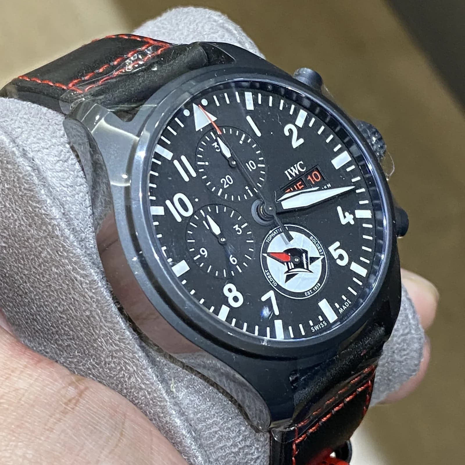 Thumb Pilot's Watch Chronograph Tophatters