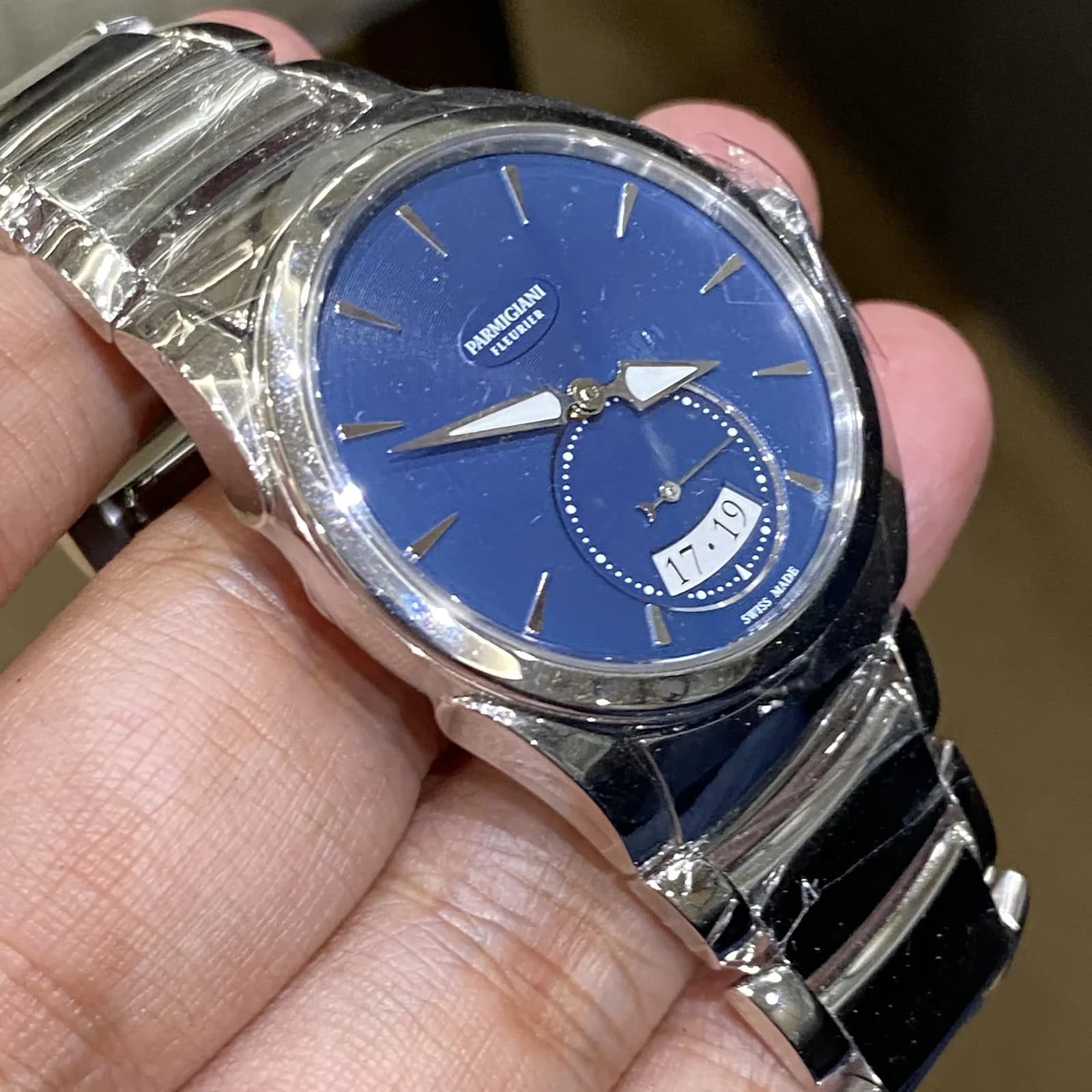 Thumb Tonda Metropolitaine Stainless Steel / Blue / Bracelet