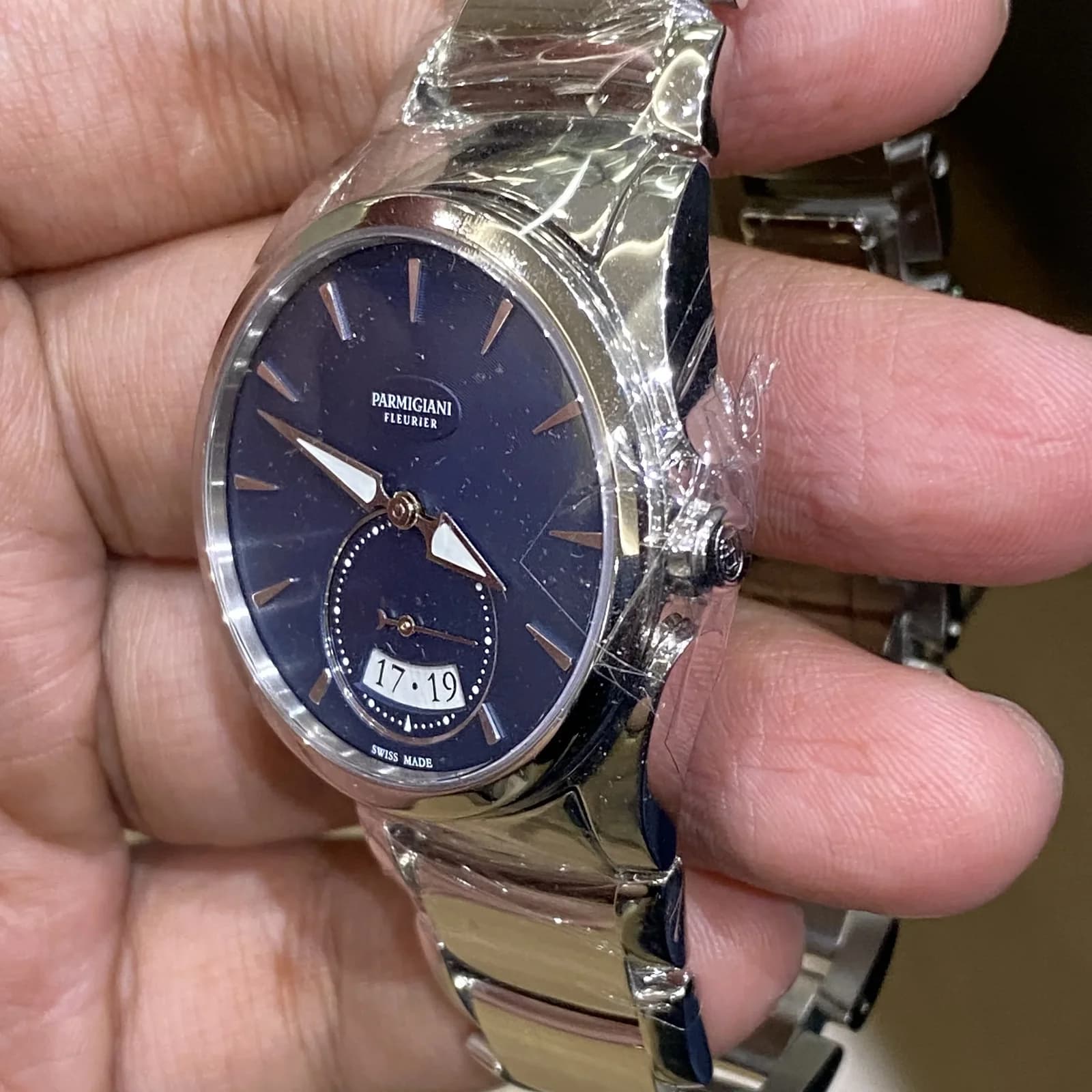 Thumb Tonda Metropolitaine Stainless Steel / Blue / Bracelet