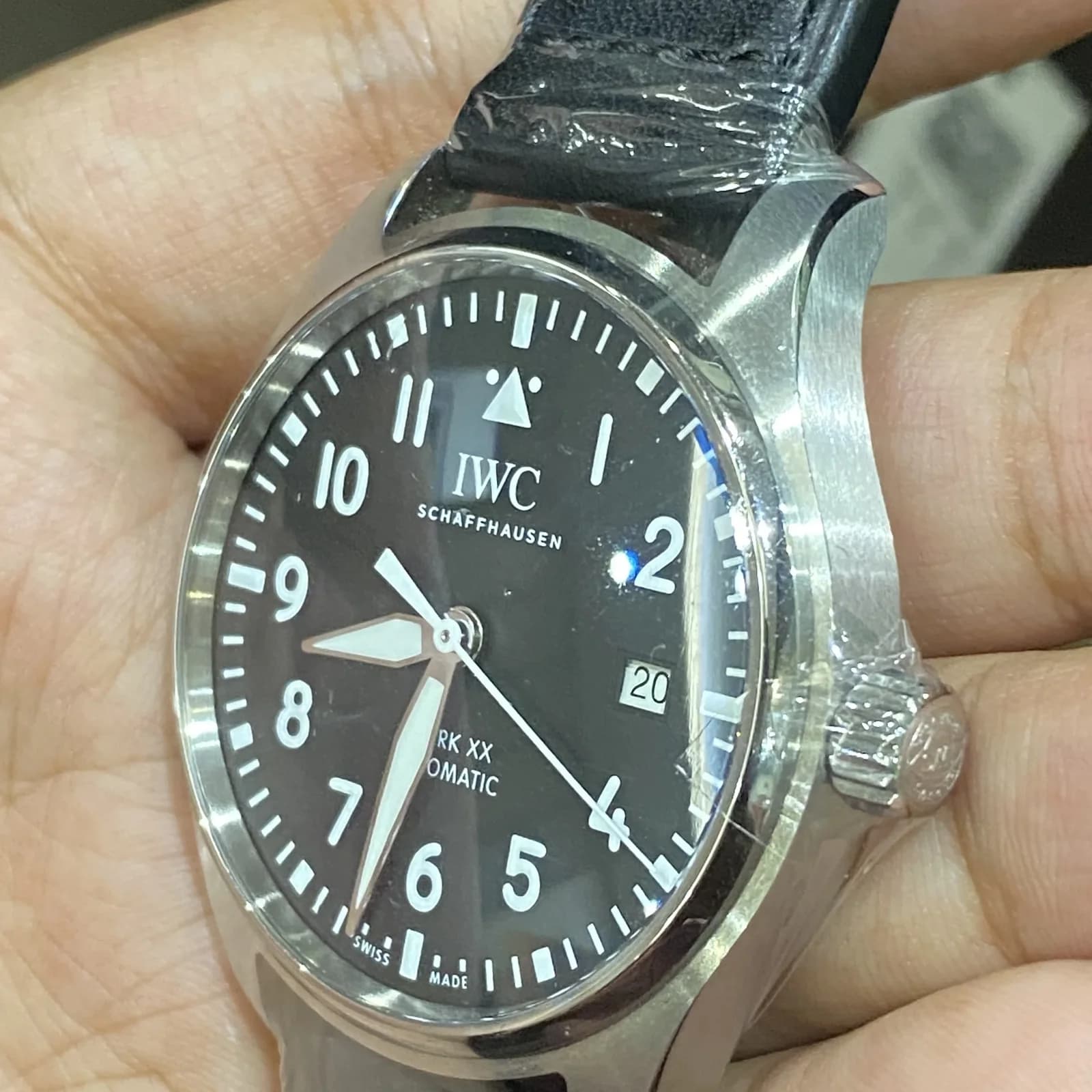 Thumb Pilot's Watch Mark XX Stainless Steel / Black