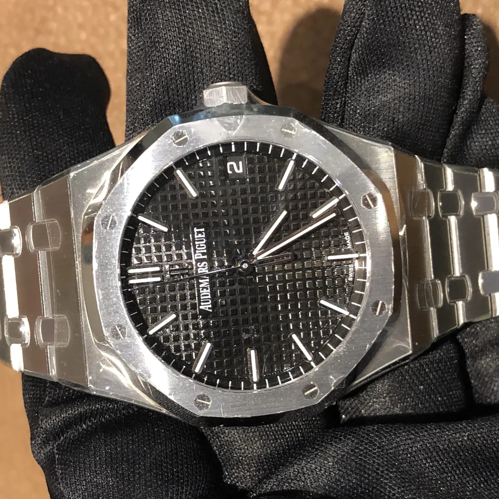 Thumb Royal Oak Selfwinding 41 Stainless Steel / Black / 50th Anniversary