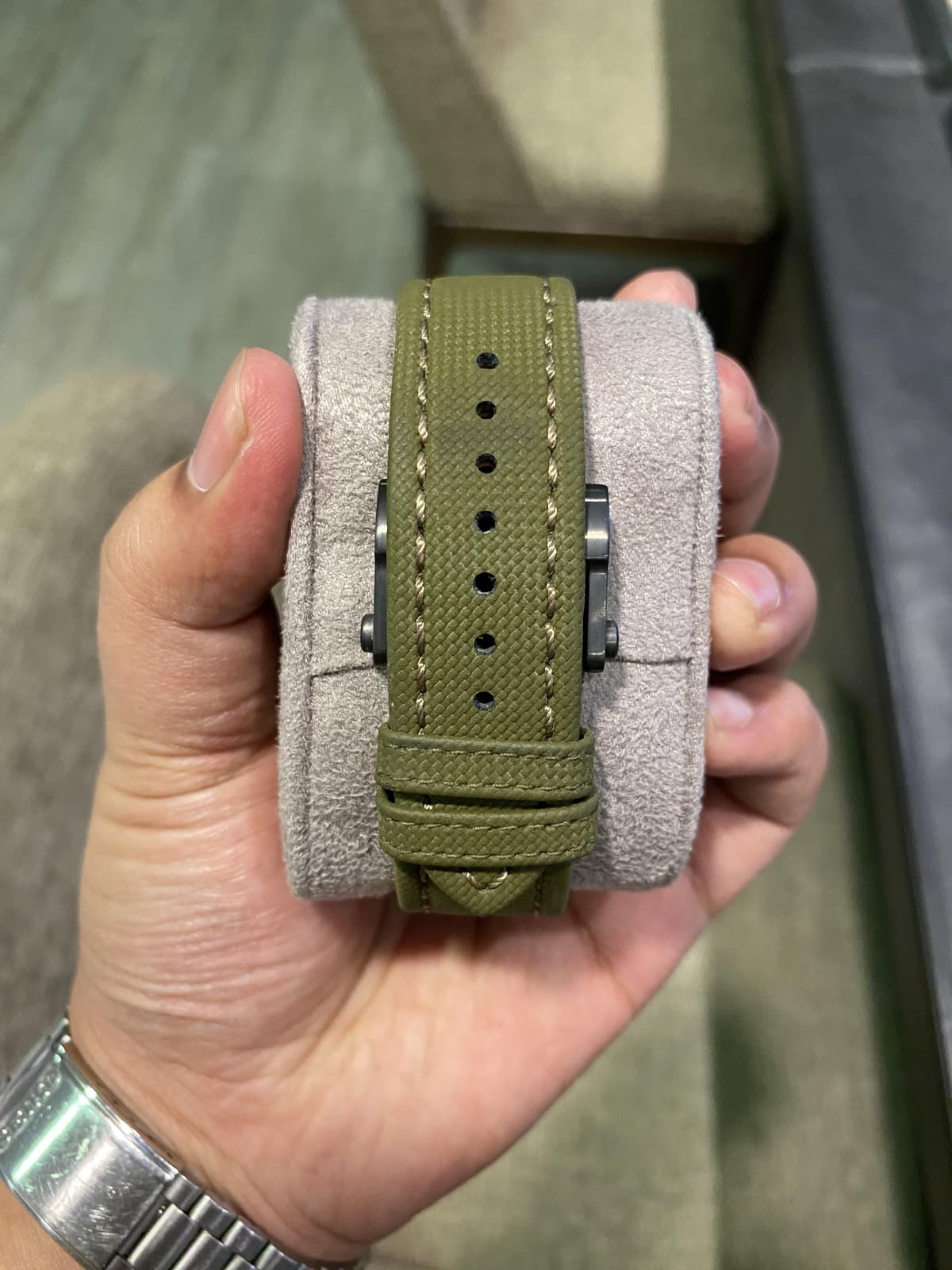 Thumb Avenger Automatic GMT 45 Night Mission / Green / Military / Pin