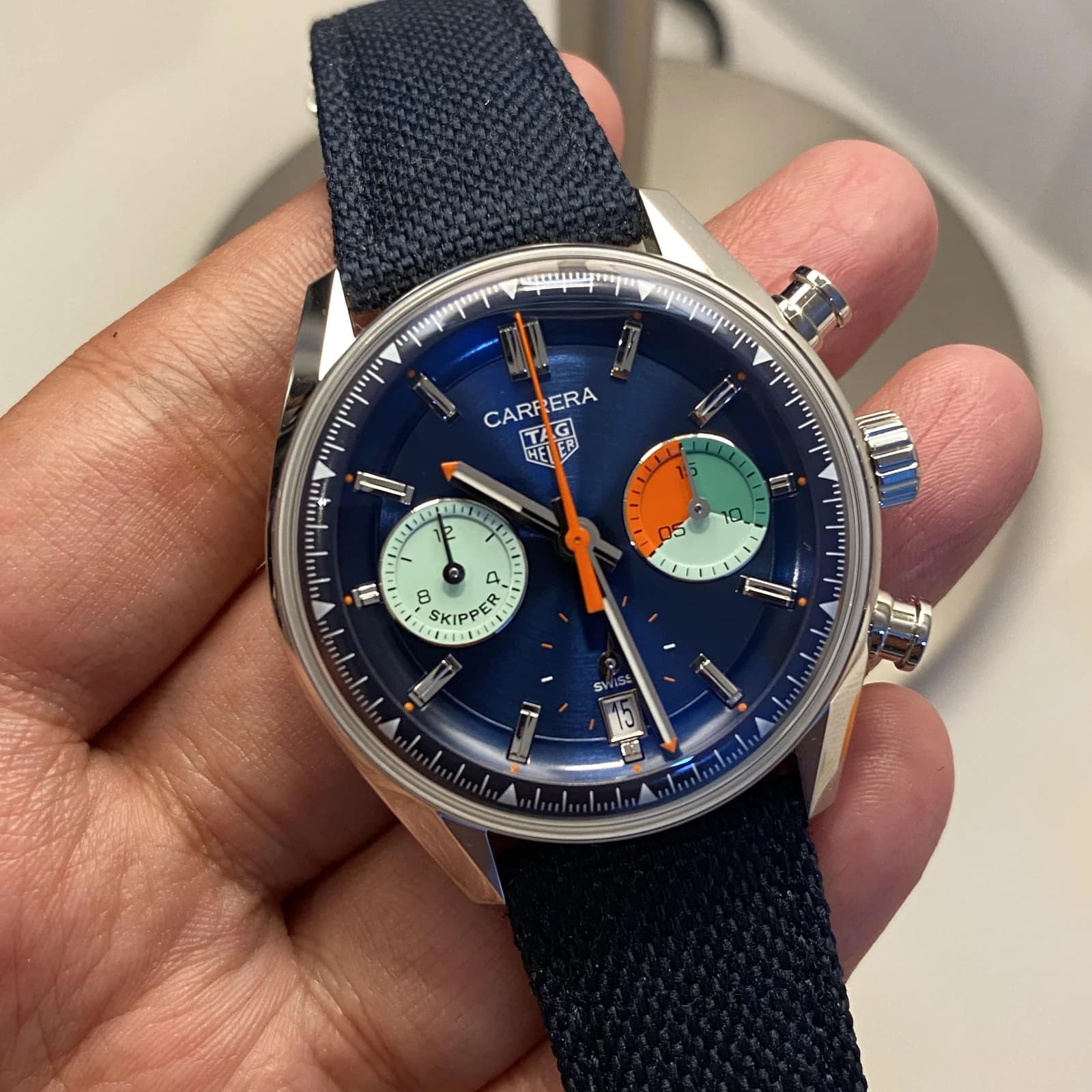 Thumb Carrera Skipper Glass Box Stainless Steel / Blue
