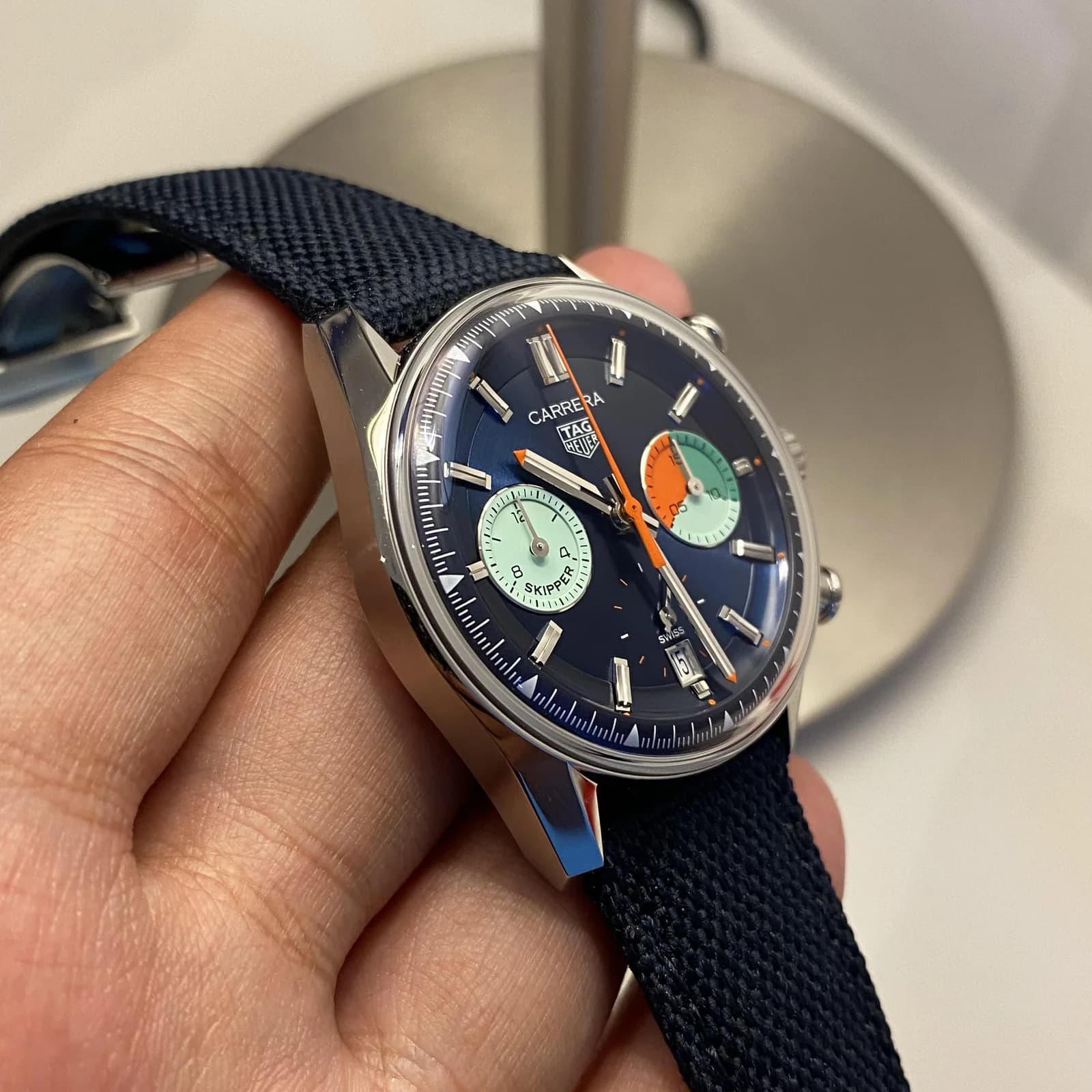 Thumb Carrera Skipper Glass Box Stainless Steel / Blue