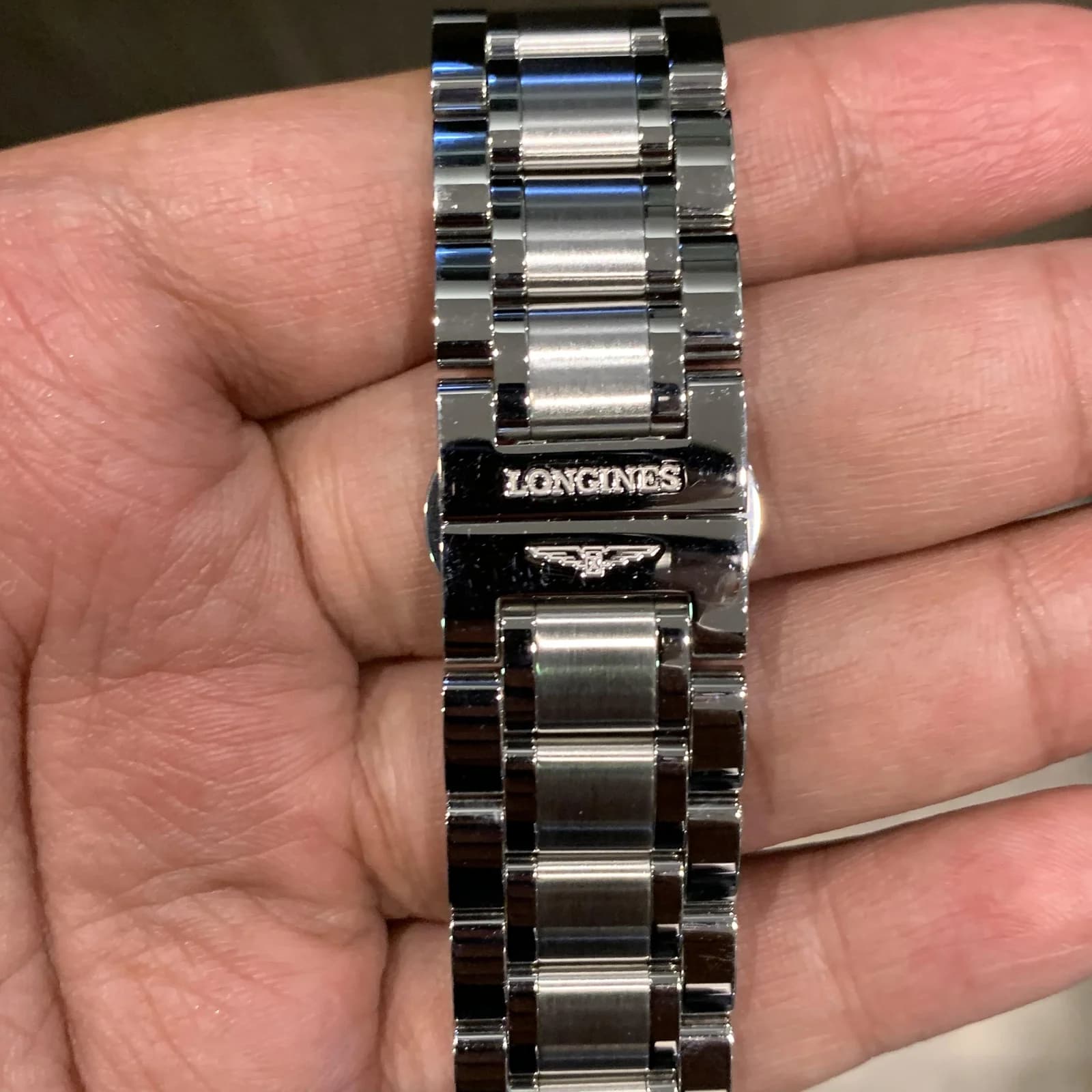 Thumb Master Collection 40 Moonphase Stainless Steel / Silver-Diamond / Bracelet