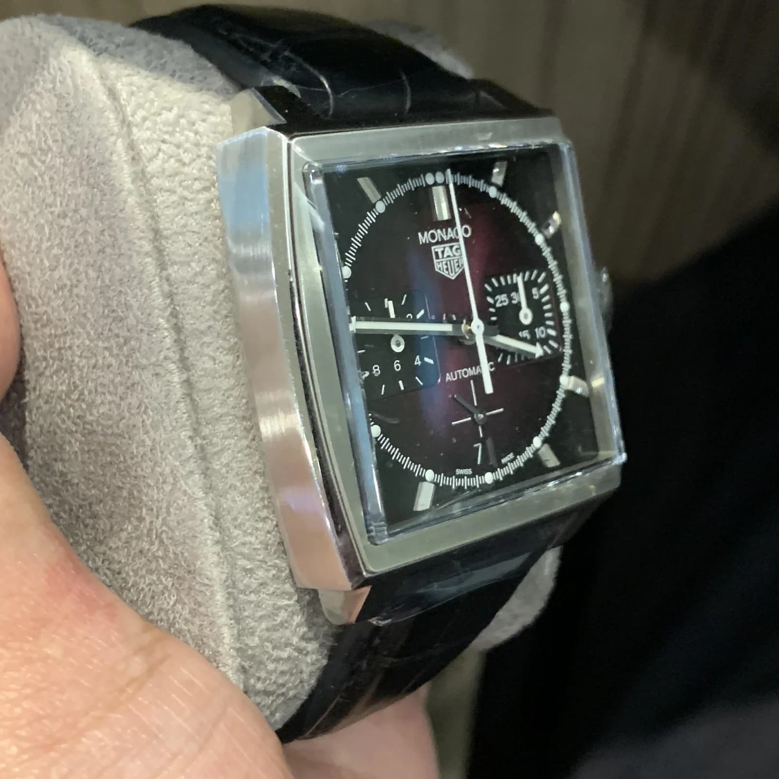 Thumb Monaco Calibre Heuer 02 Stainless Steel / Purple