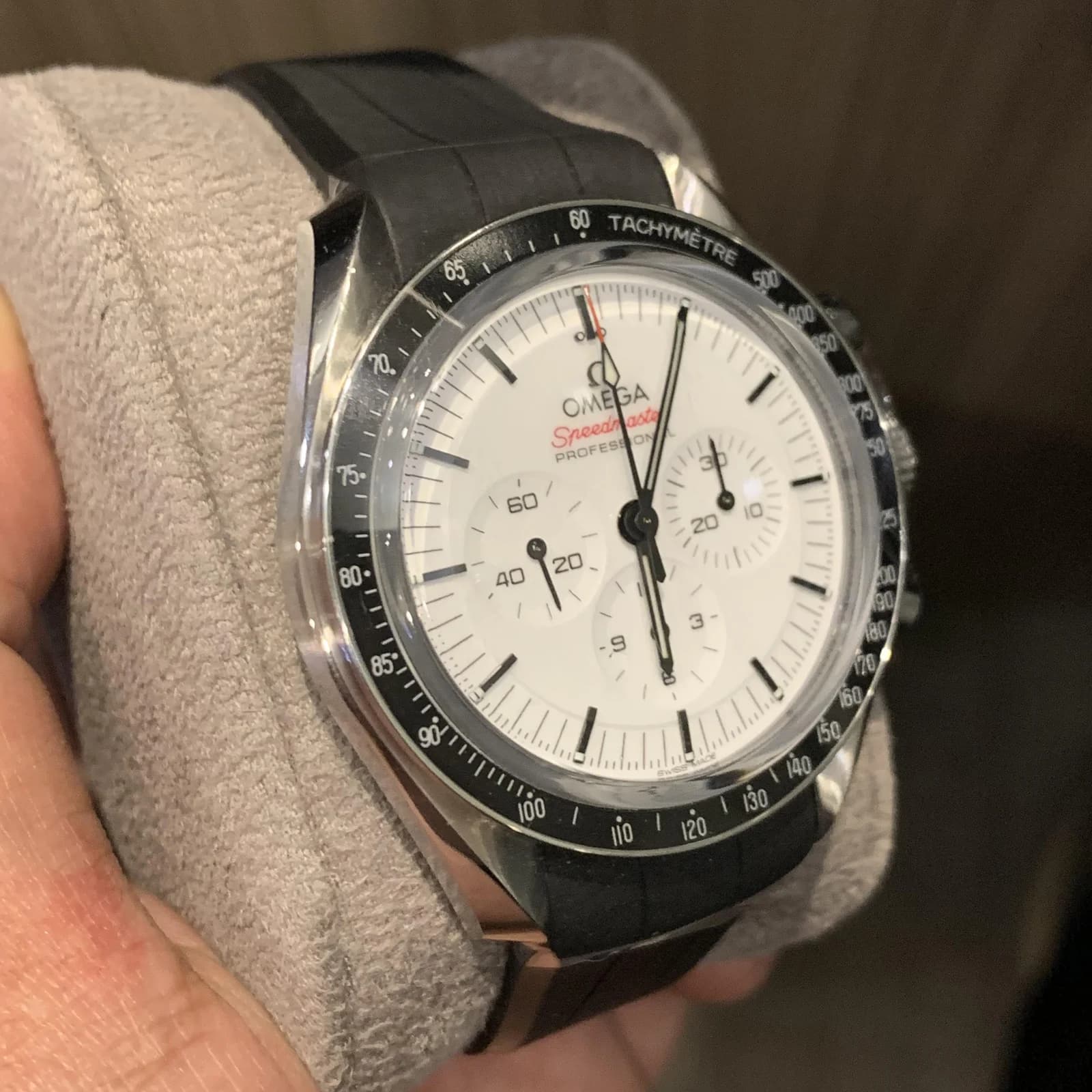 Thumb Speedmaster Moonwatch Professional White / Rubber