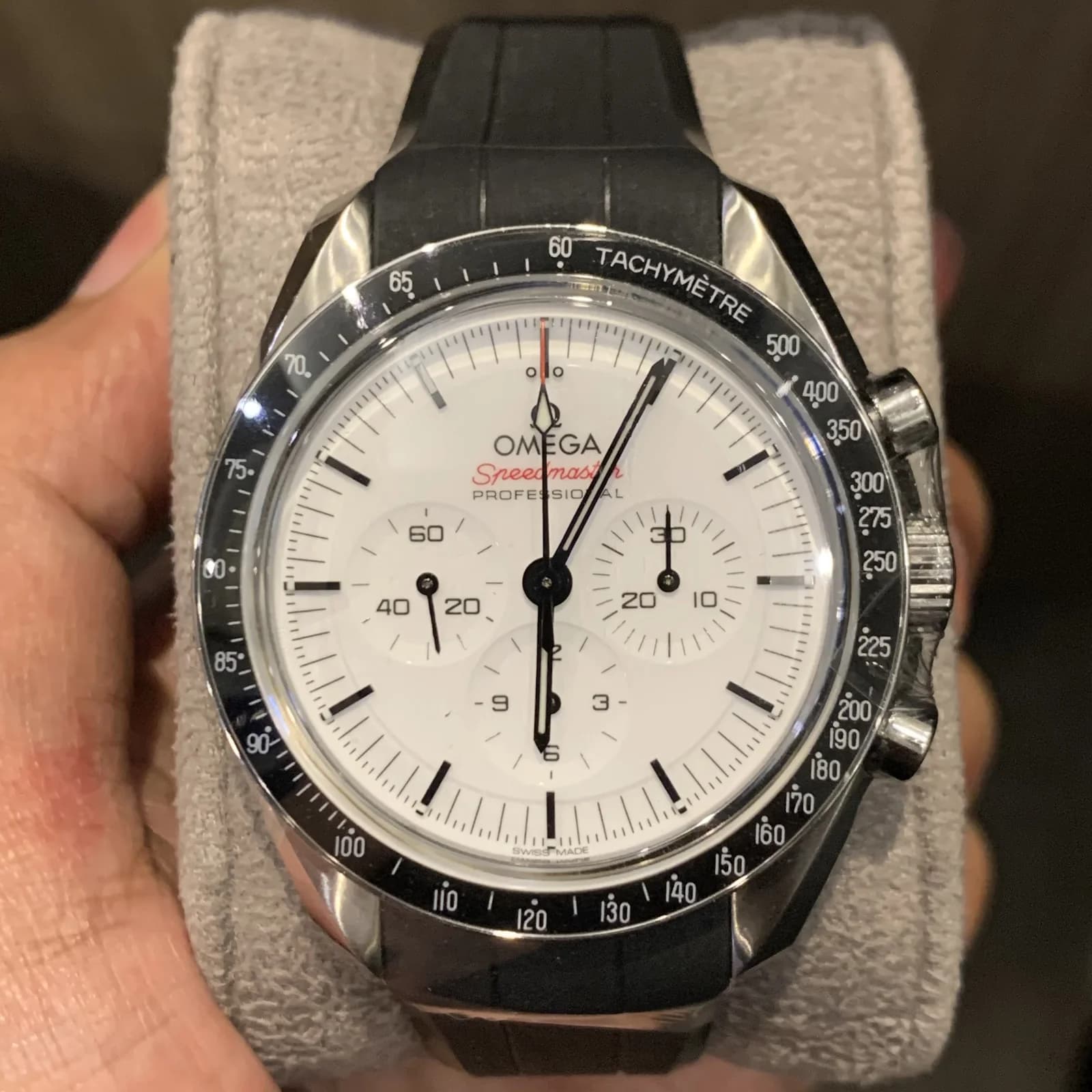 Thumb Speedmaster Moonwatch Professional White / Rubber