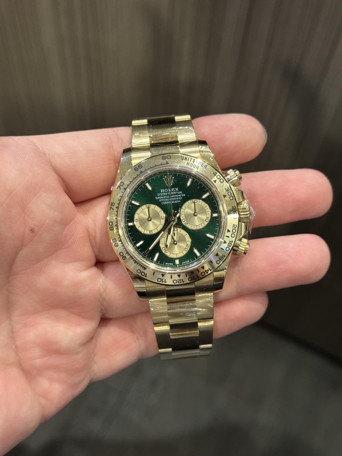 Thumb Cosmograph Daytona Yellow Gold / Green