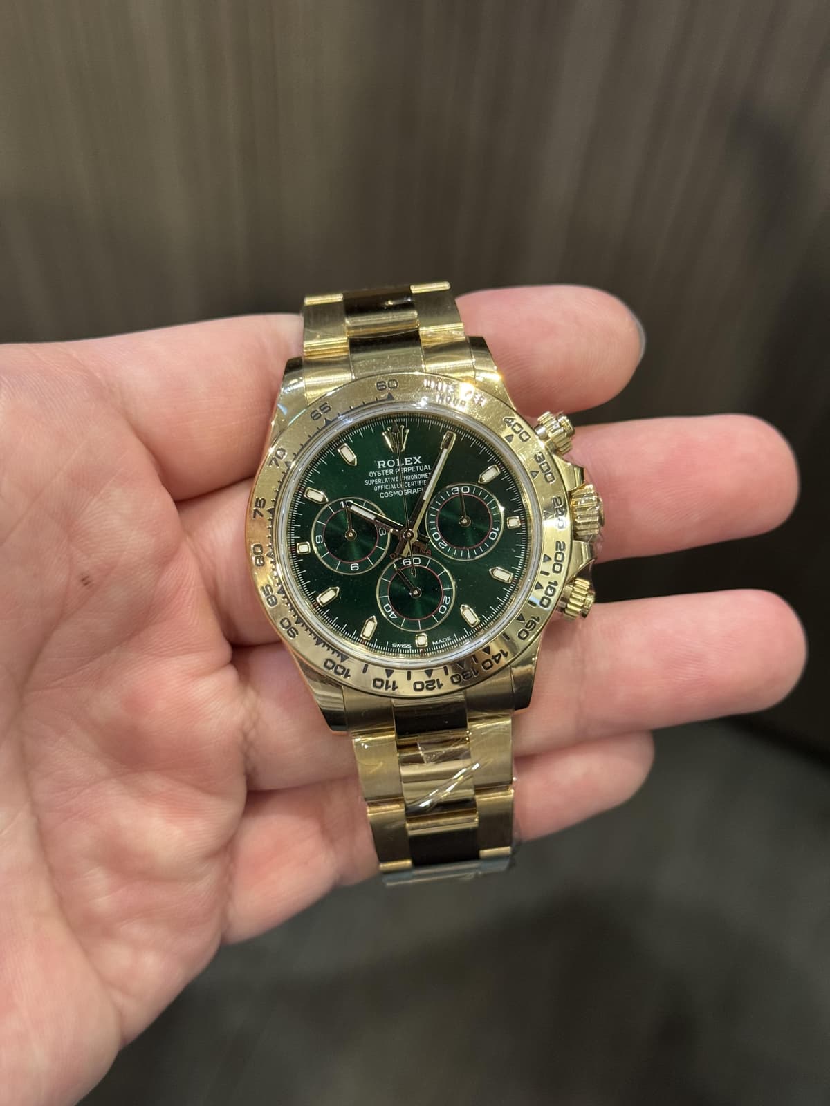 Thumb Cosmograph Daytona Yellow Gold / Green