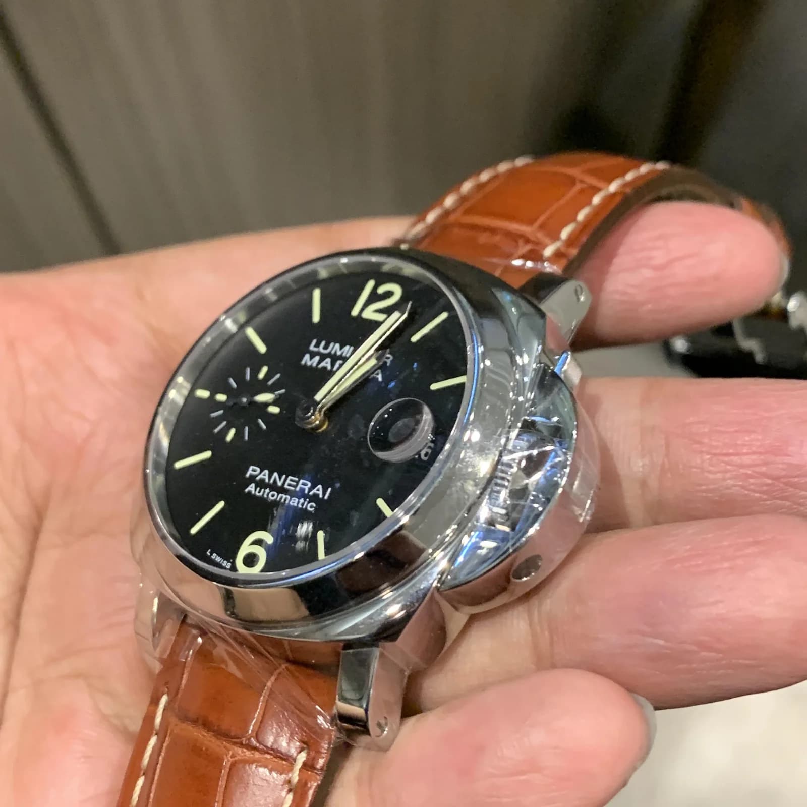Thumb Luminor Marina 40 Automatic Stainless Steel / Black