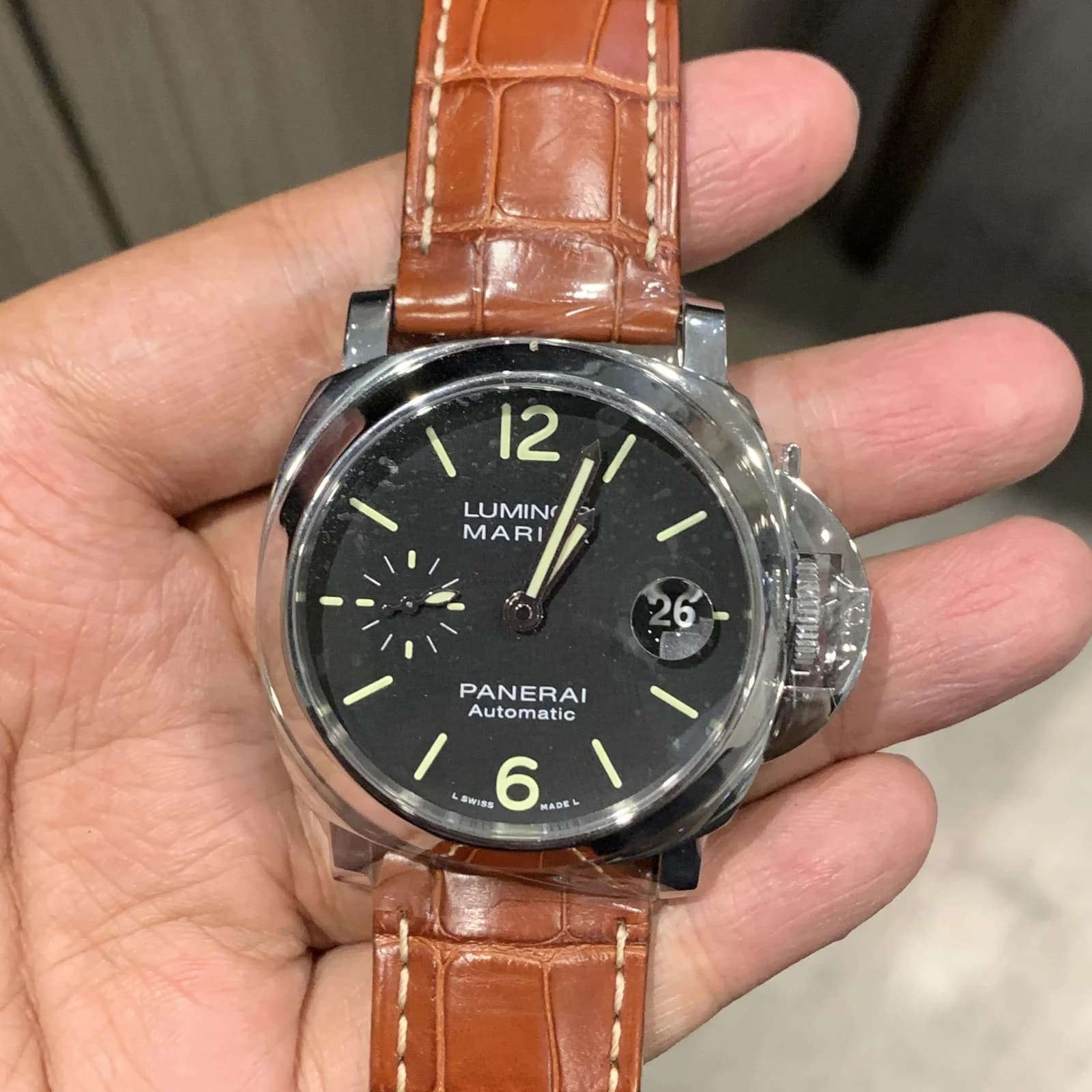 Thumb Luminor Marina 40 Automatic Stainless Steel / Black
