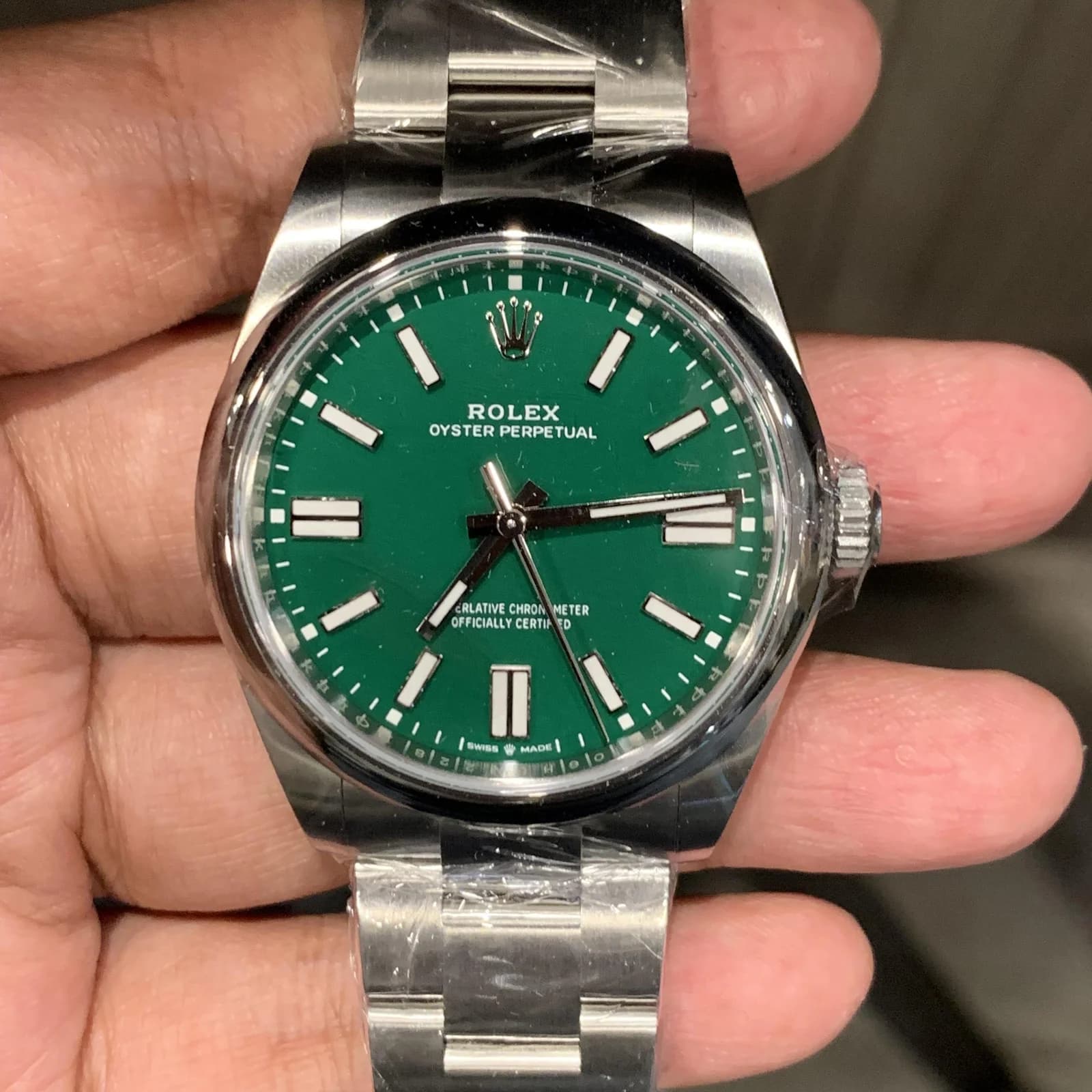 Thumb Osyter Perpetual 41 Stainless Steel / Green