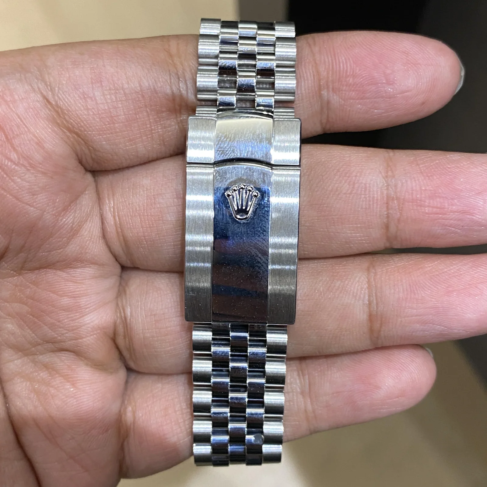 Thumb Datejust 41 Stainless Steel Fluted / Jubilee / Blue