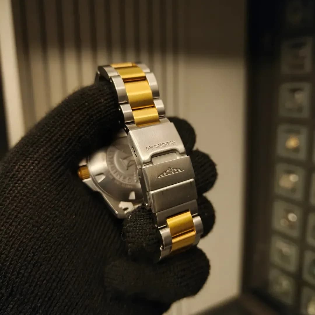 Thumb HydroConquest 41 Automatic Stainless Steel / Yellow Gold / Blue