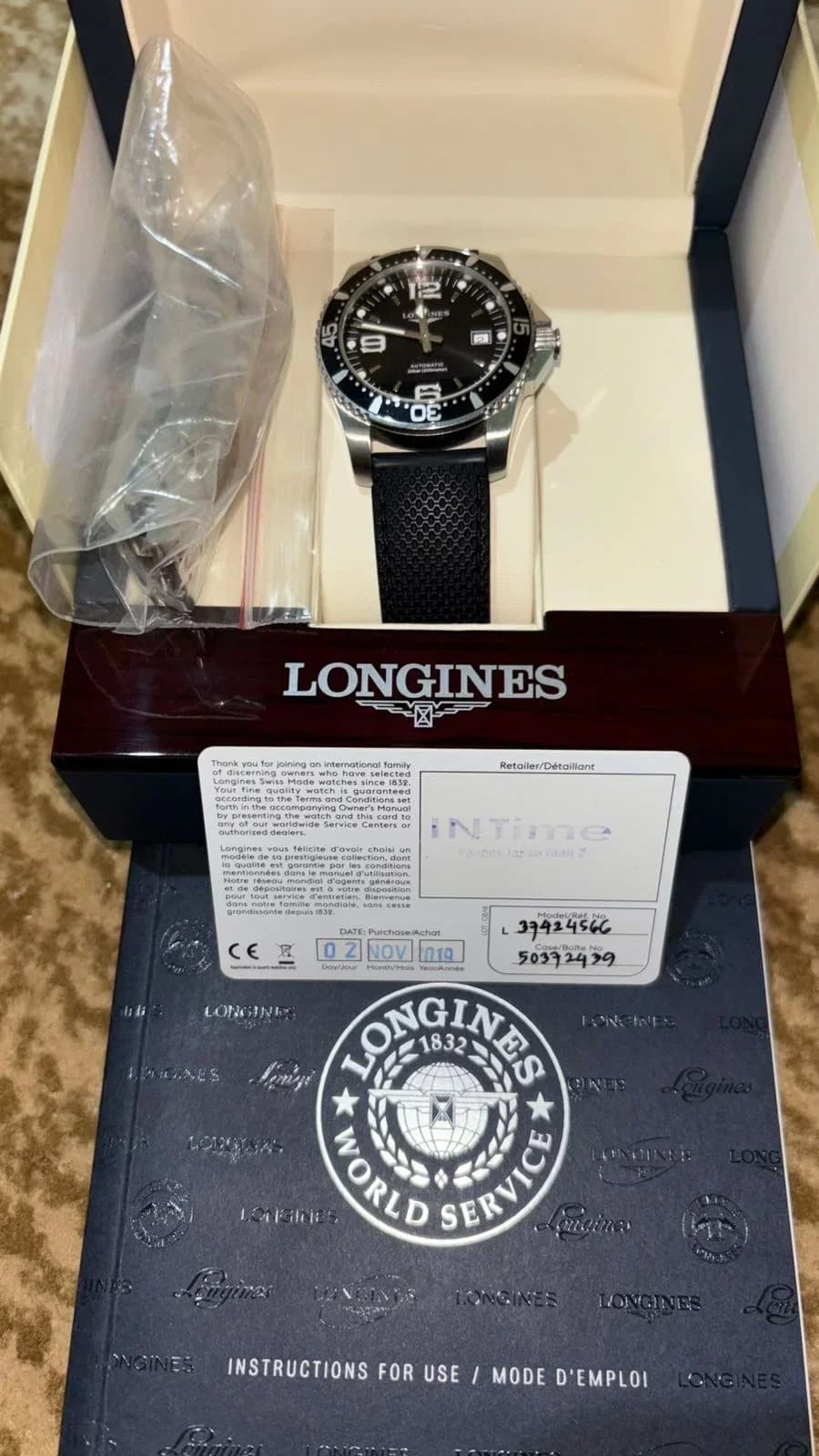 Thumb HydroConquest 41 Automatic Stainless Steel / Black / Bracelet