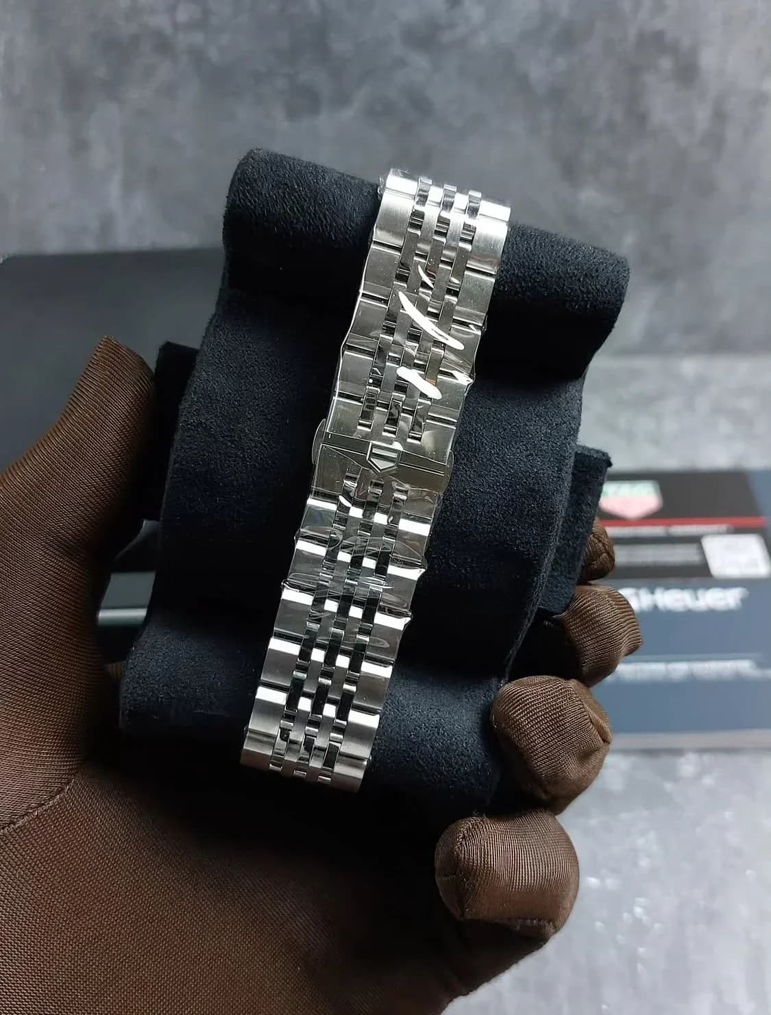 Thumb Carrera Chronograph Glass Box Stainless Steel / Blue /Bracelet