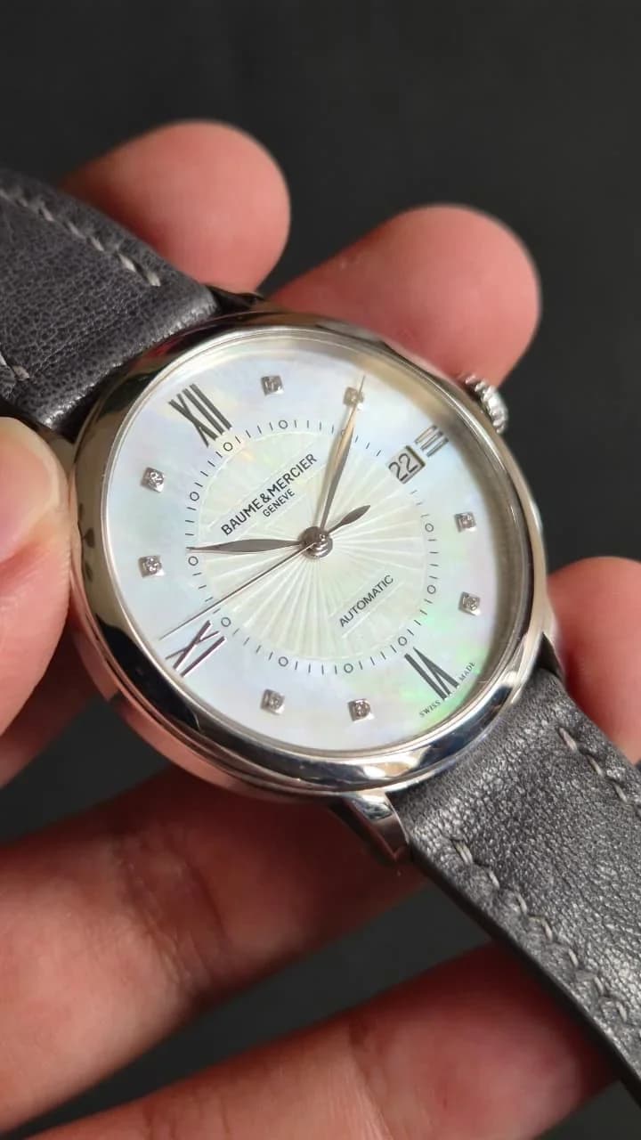 Thumb Classima 36.5 Automatic Stainless Steel / Diamond / MOP / Alligator