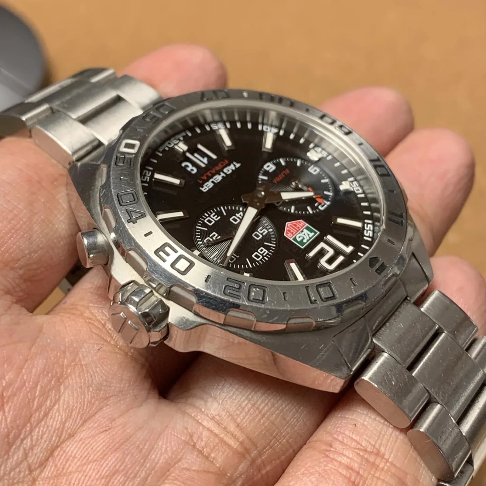 Thumb Formula 1 Alarm 41 Stainless Steel / Black / Bracelet