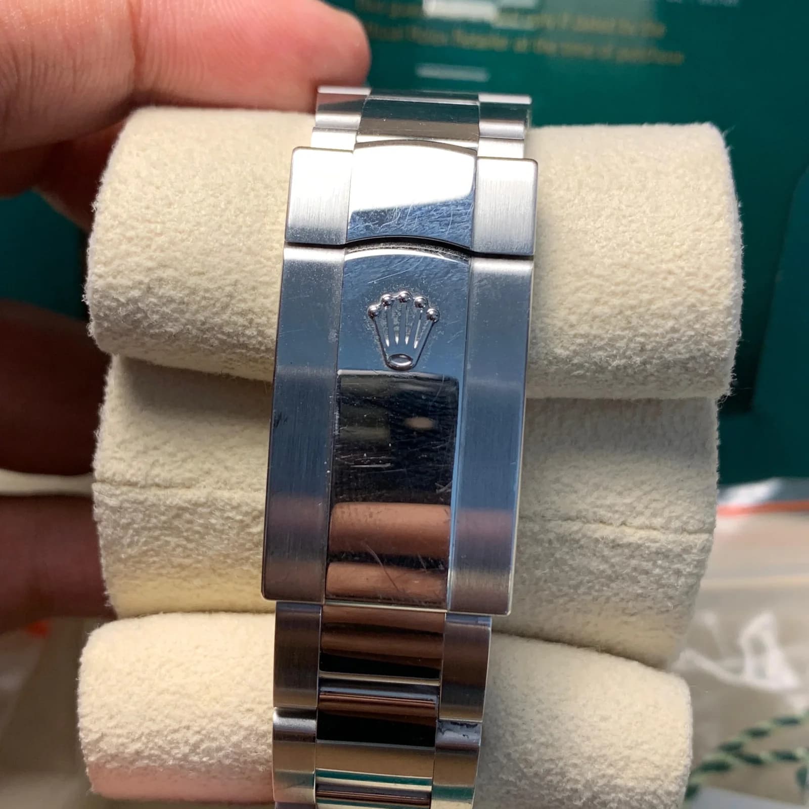 Thumb Datejust 41 Stainless Steel Smooth / Oyster / White