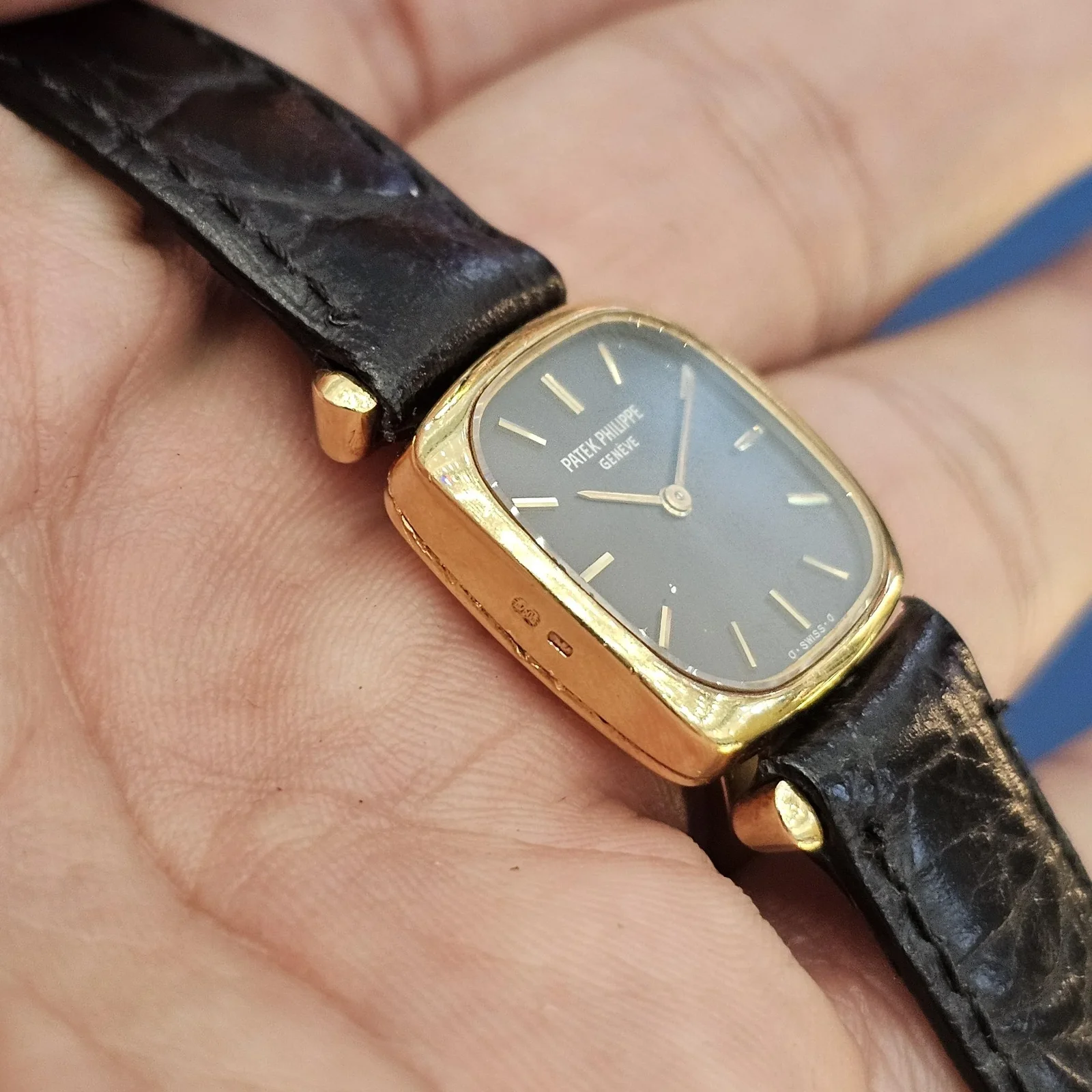 Thumb Ellipse Cushion 4459 Yellow Gold Blue 