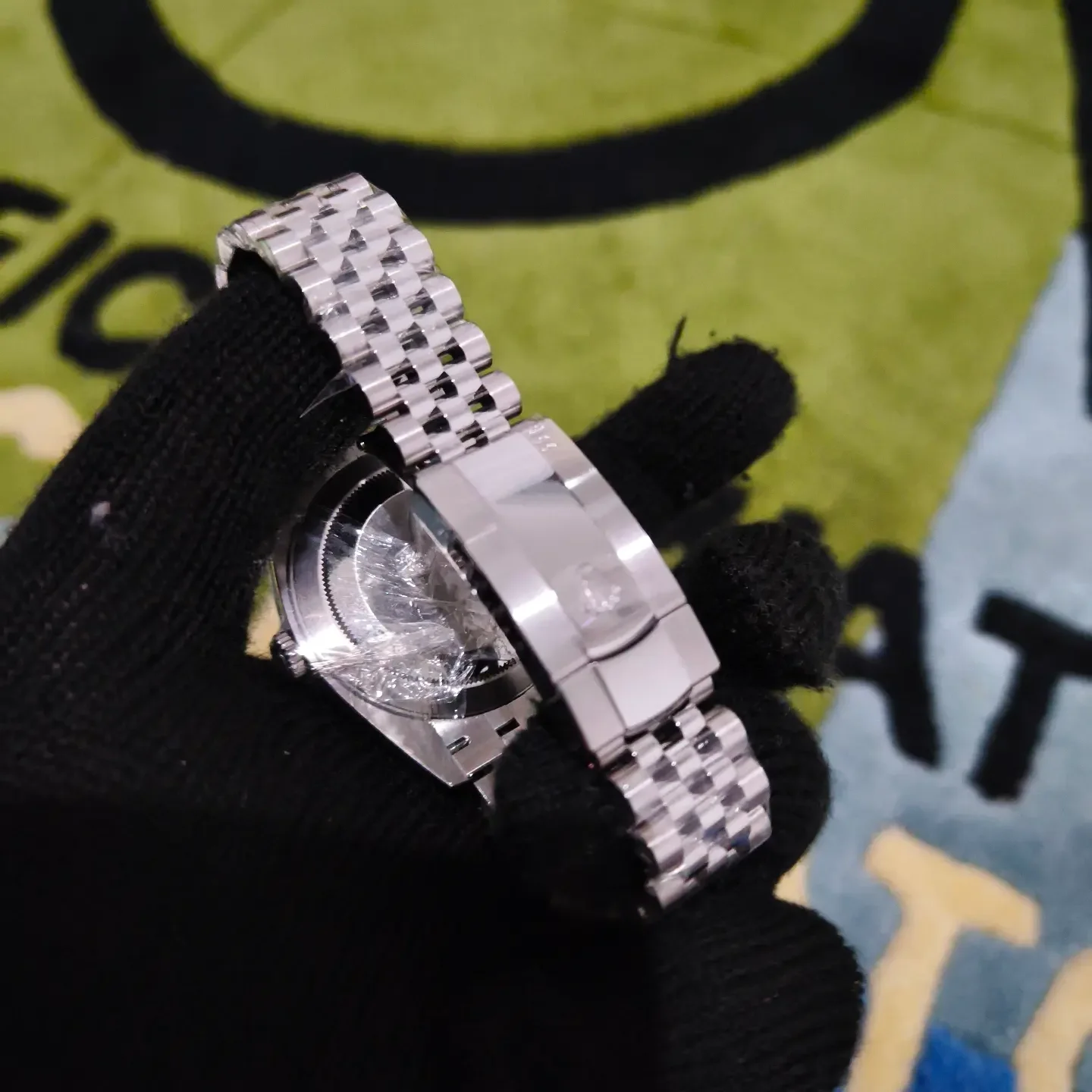 Thumb Datejust 41 Stainless Steel Smooth / Blue - Roman / Jubilee