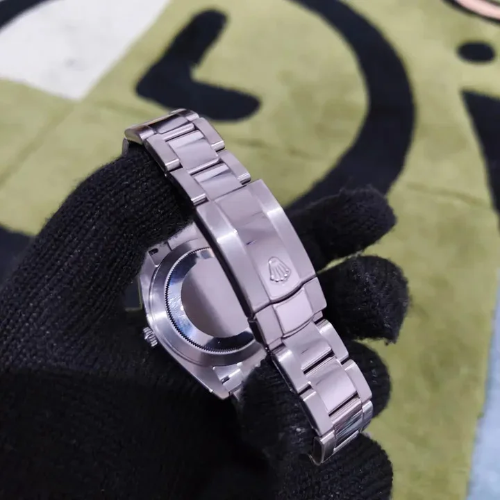 Thumb Datejust 41 Stainless Steel Fluted / Oyster / Silver