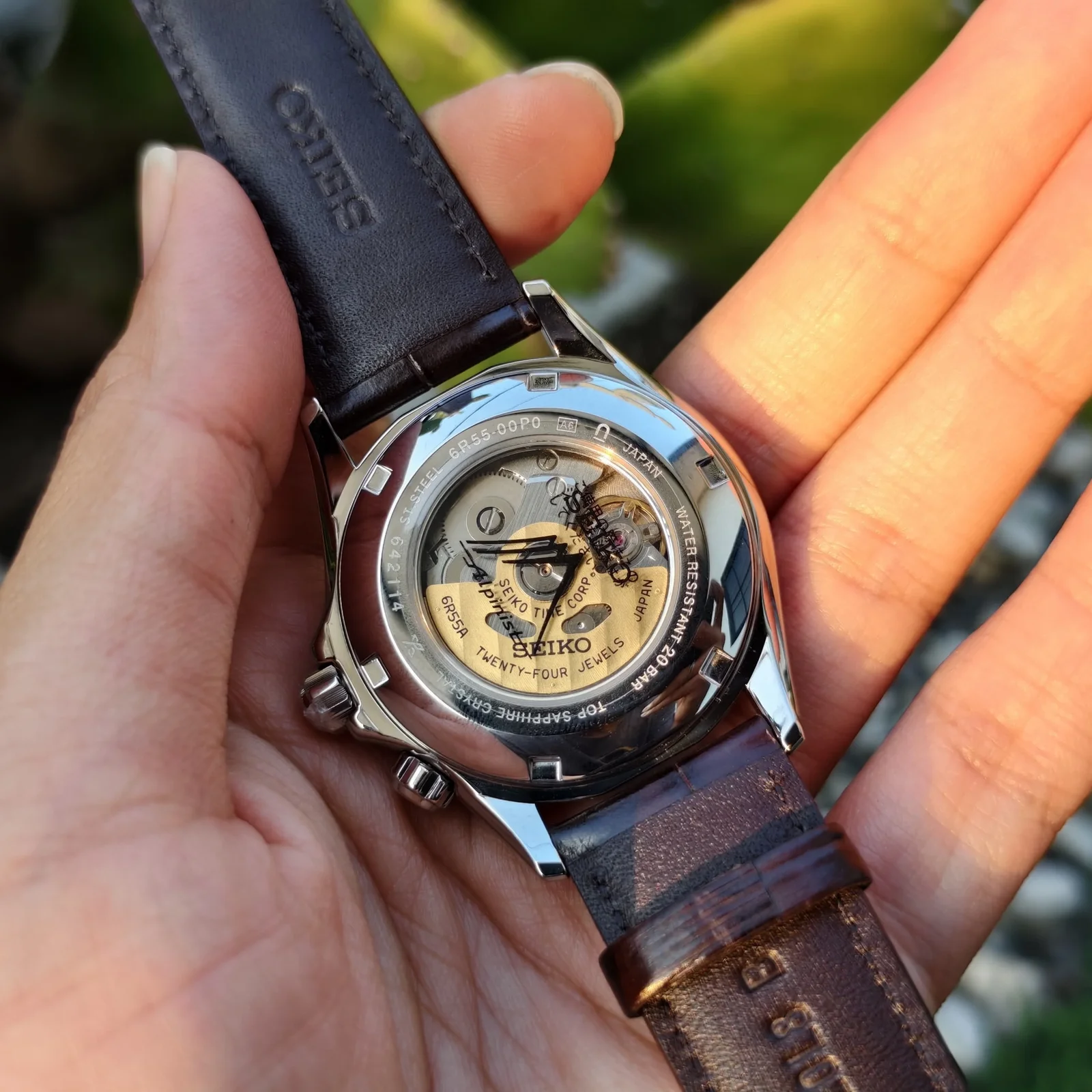 Thumb Prospex SPB507J1 Alpinist Automatic Summit Green Dial / Leather Strap