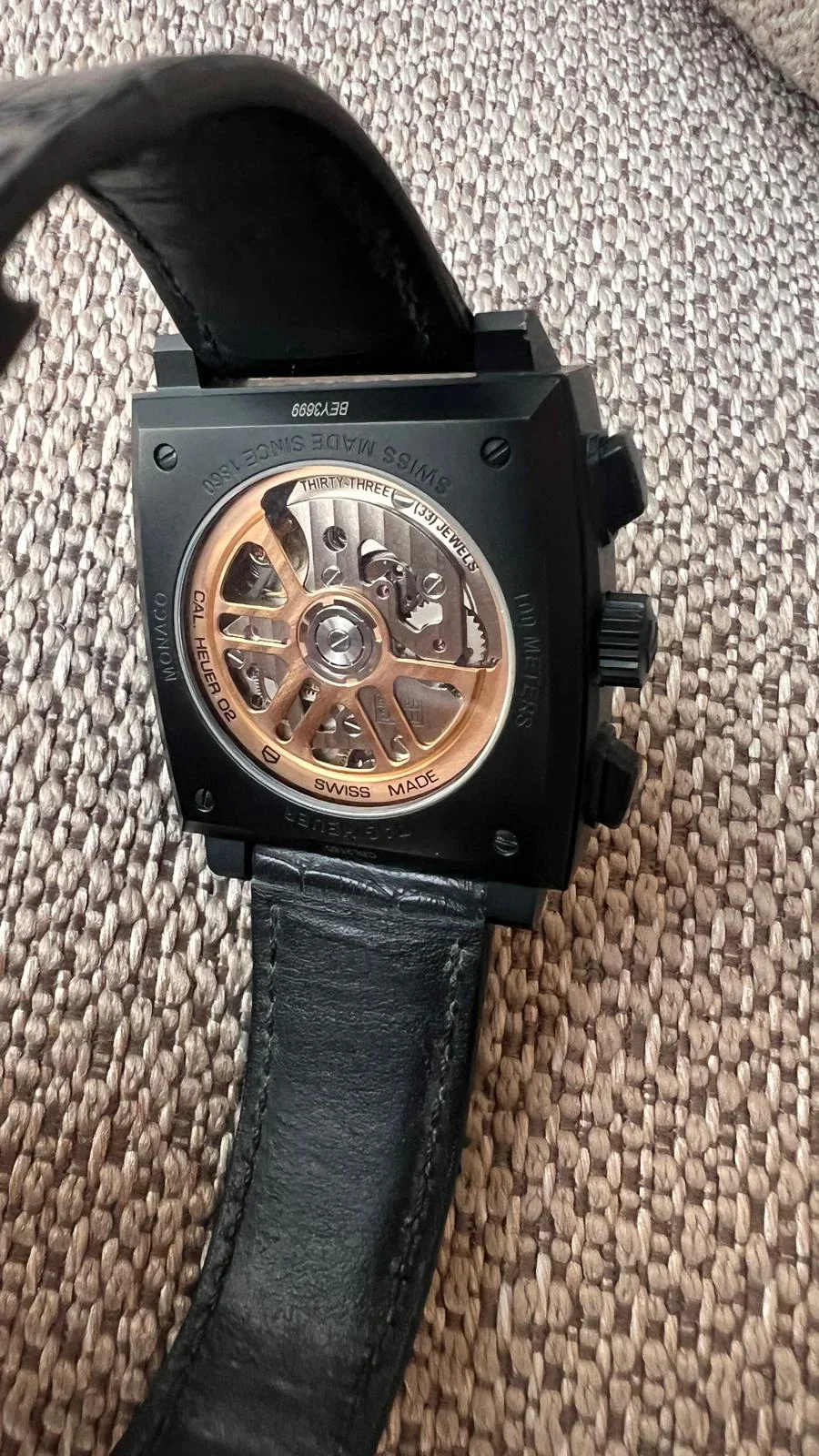 Thumb Monaco Calibre Heuer 02 Titanium DLC / Black