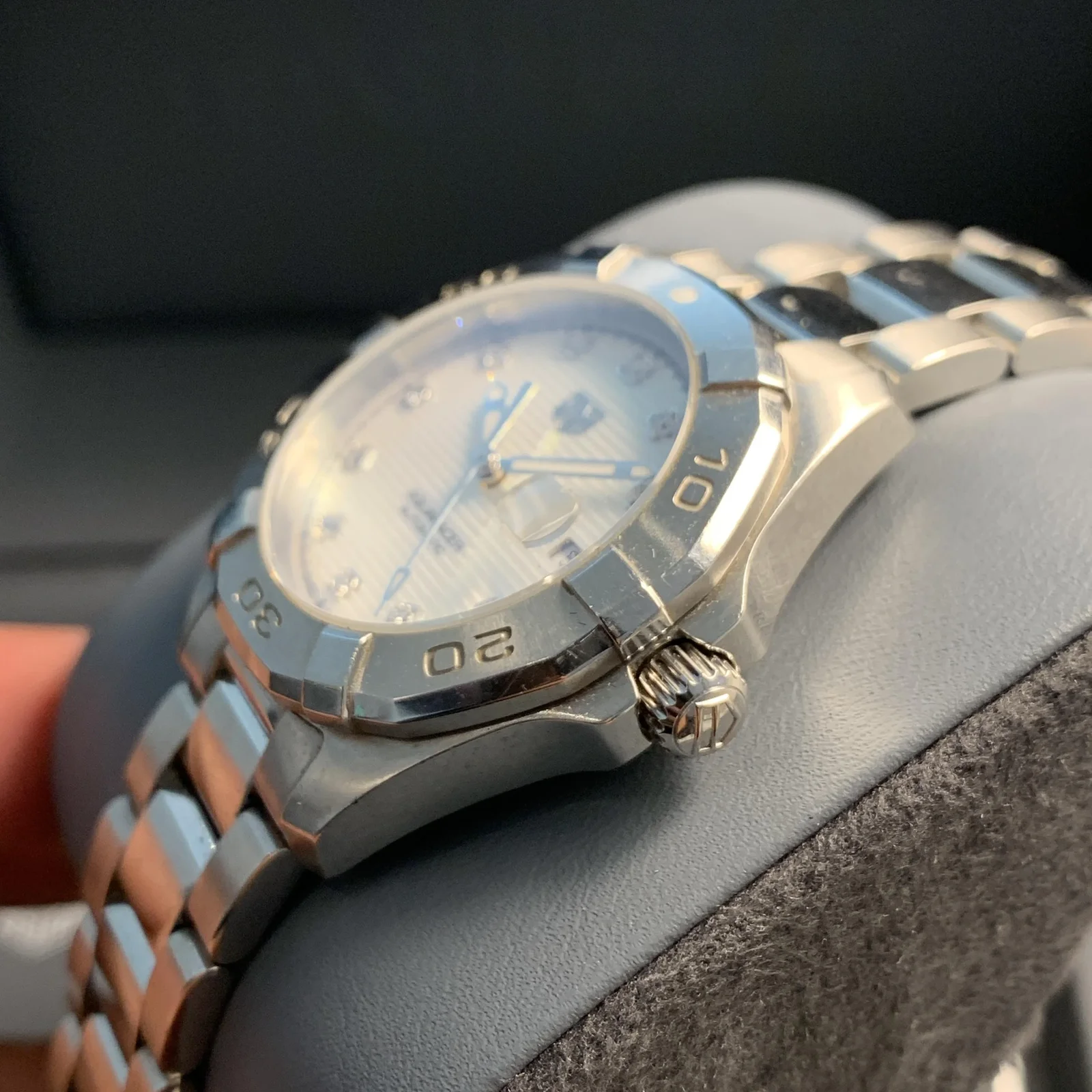 Thumb Aquaracer 300M Calibre 9 Automatic 32 Stainless Steel / MOP - Diamond / Bracelet