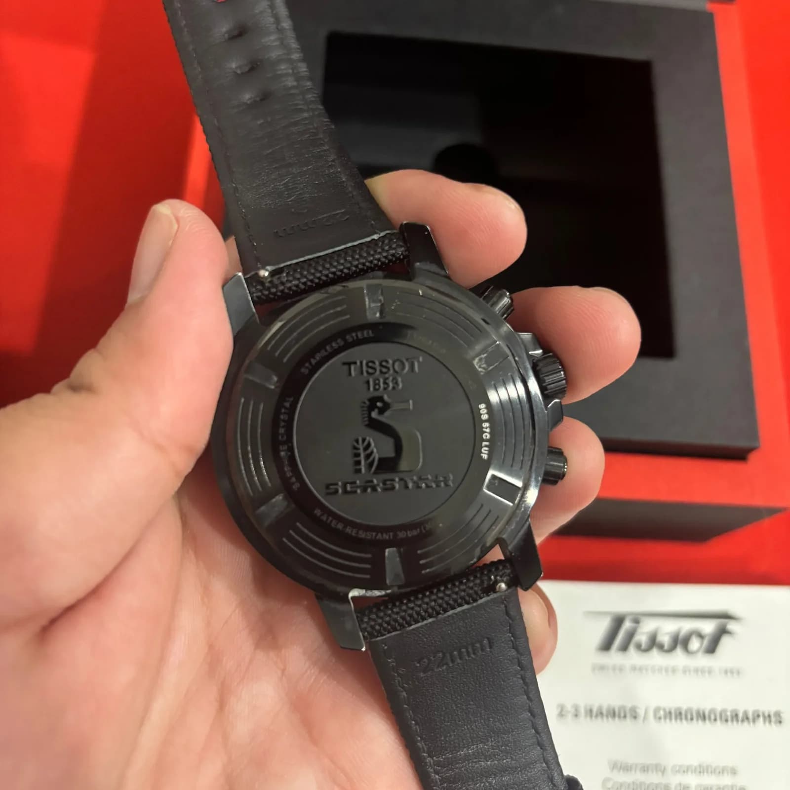 Thumb Seastar 1000 Chronograph Quartz 45.5 PVD / Black / Rubber