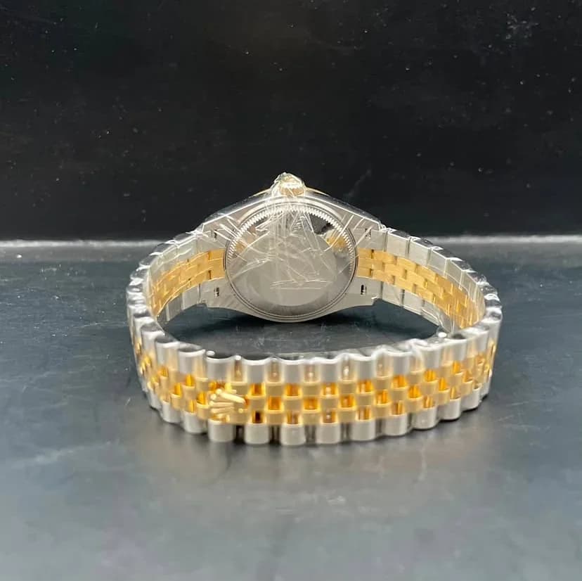 Thumb Datejust 31 Stainless Steel / Yellow Gold / Fluted / MOP / Jubilee