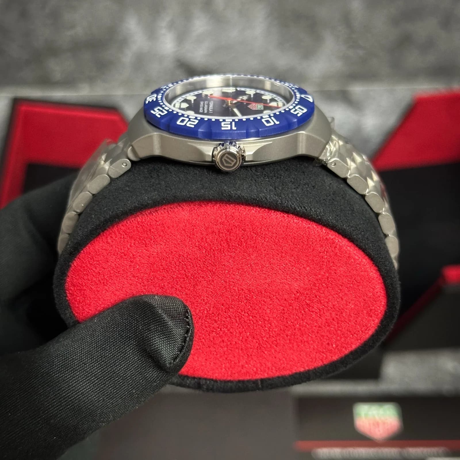 Thumb Formula 1 Solargraph 38 Stainless Steel / Blue  / Bracelet