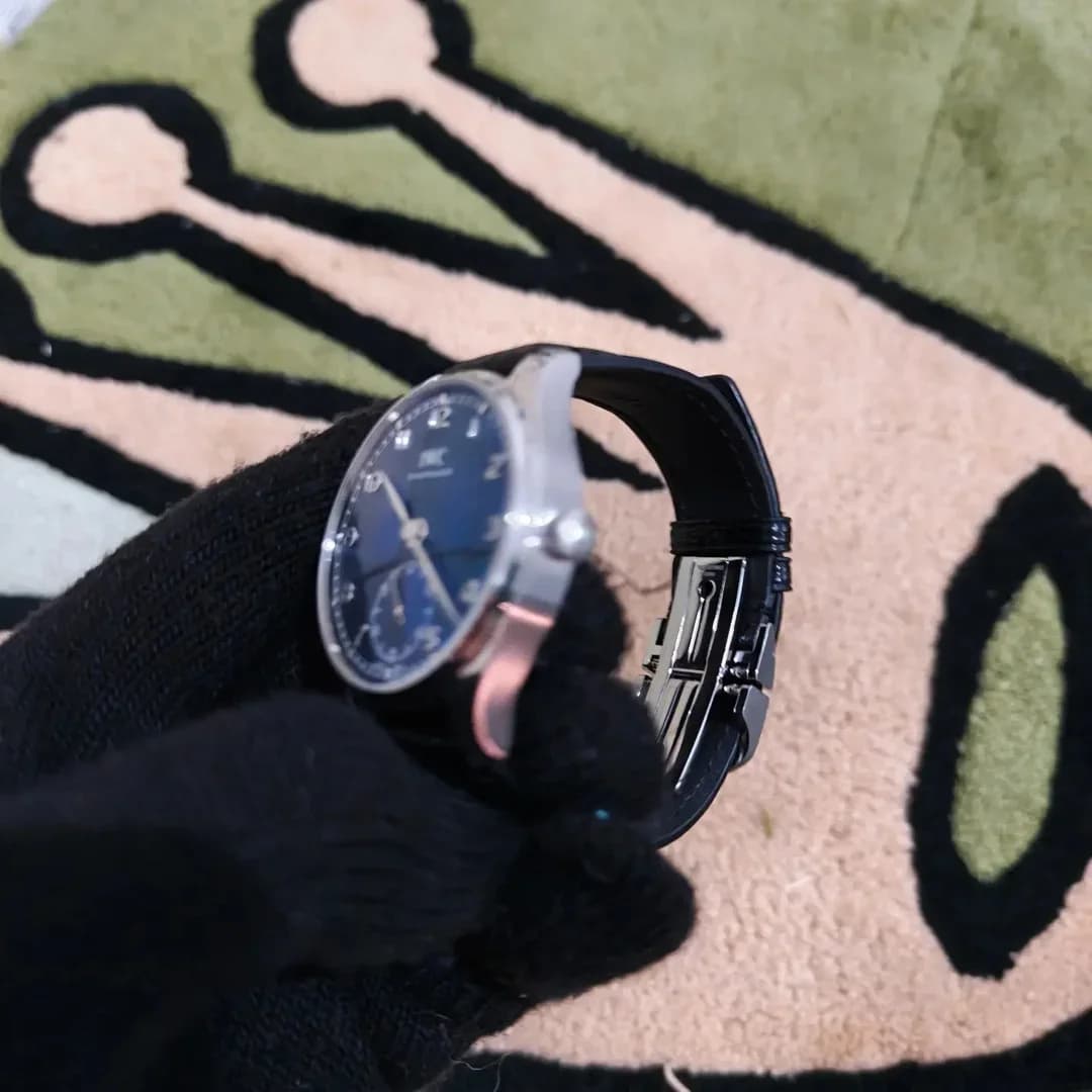 Thumb Portugieser Automatic 40 Stainless Steel / Blue / Alligator