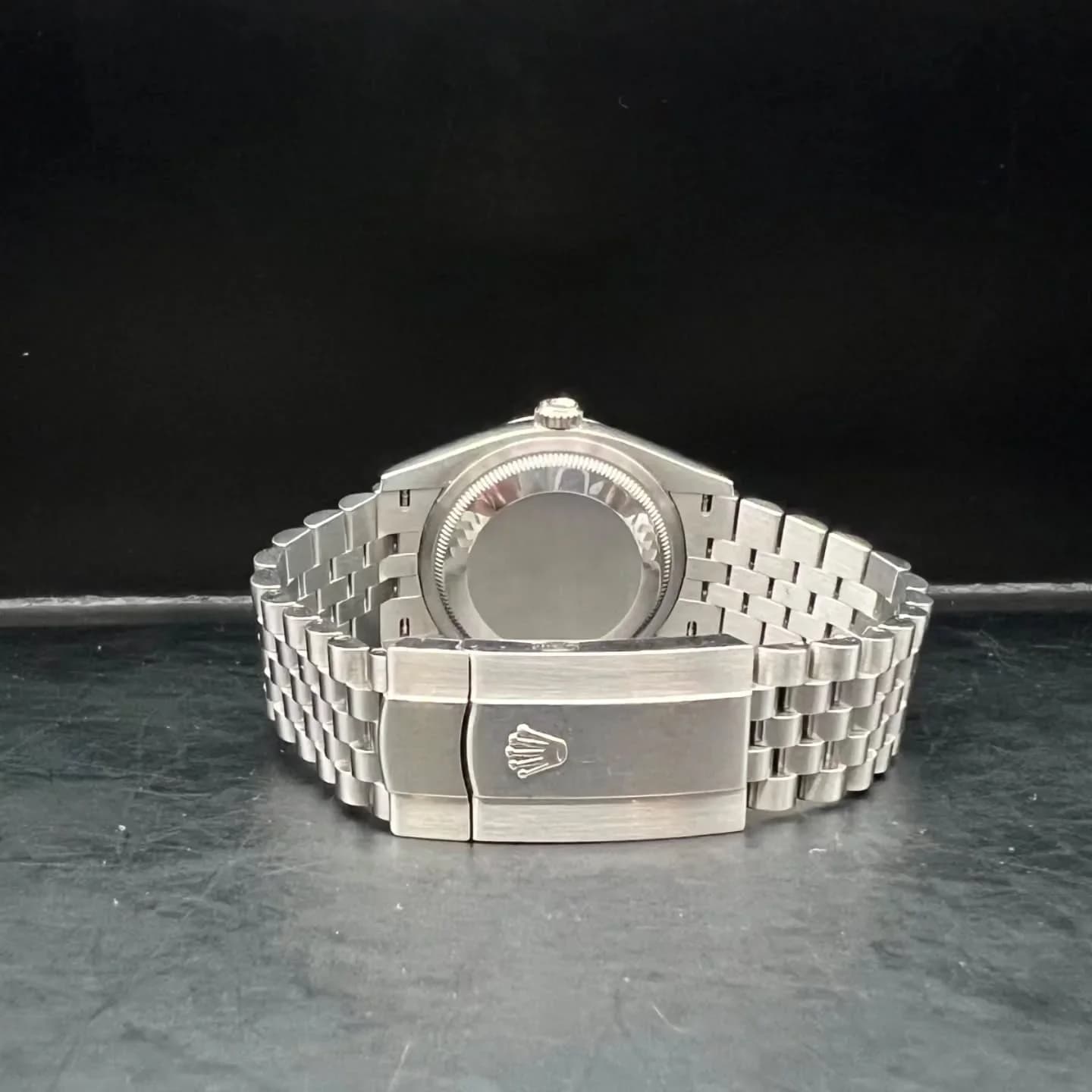 Thumb Datejust 36 Stainless Steel / Fluted / Green / Jubilee
