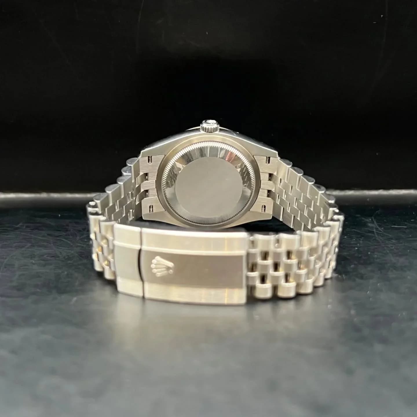 Thumb Datejust 36 Stainless Steel - Fluted / Green - Palm - Diamond / Jubilee