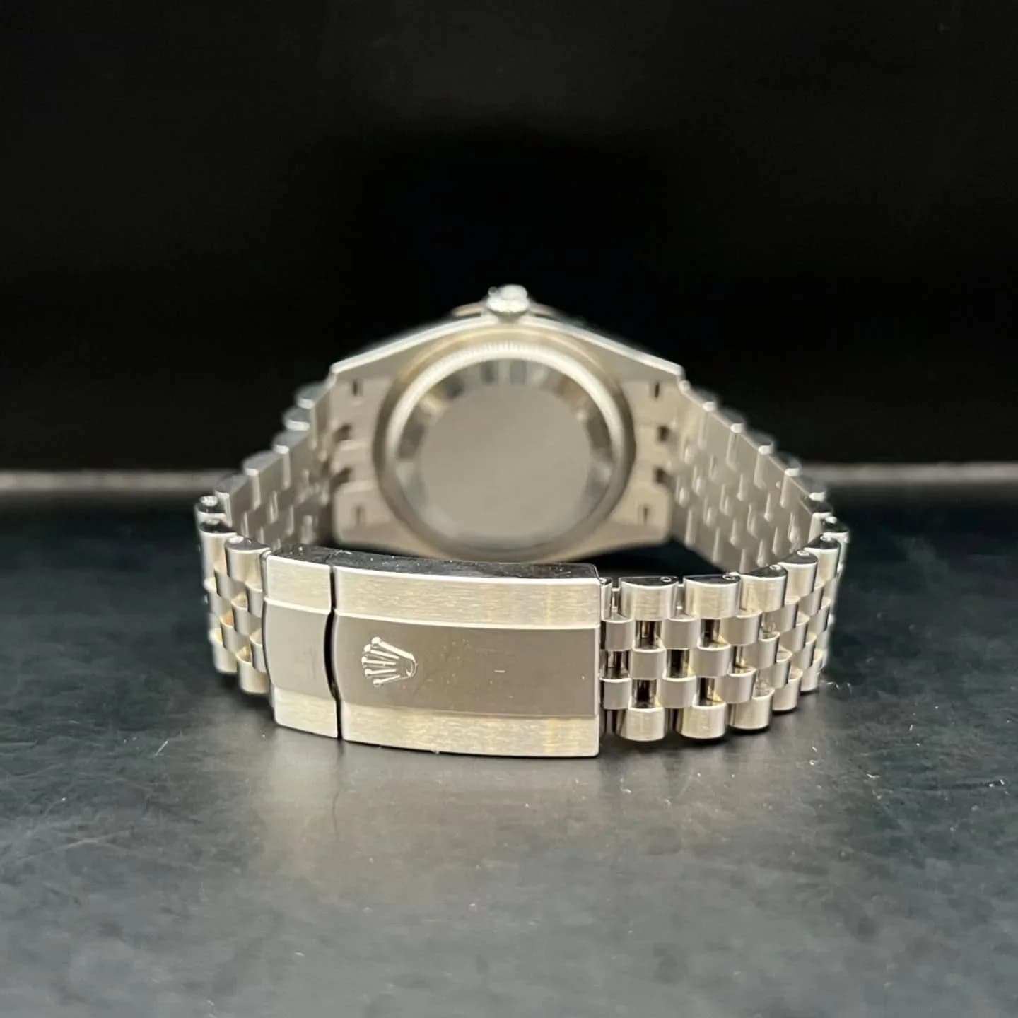 Thumb Datejust 36 Stainless Steel - Fluted / Green - Palm - Diamond / Jubilee