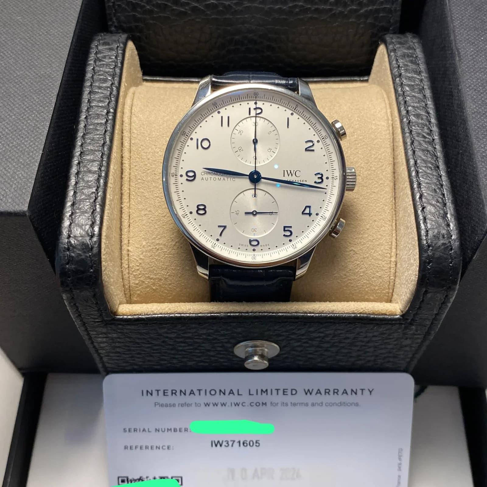 Thumb Portugieser Chronograph Stainless Steel / Silver - Blue