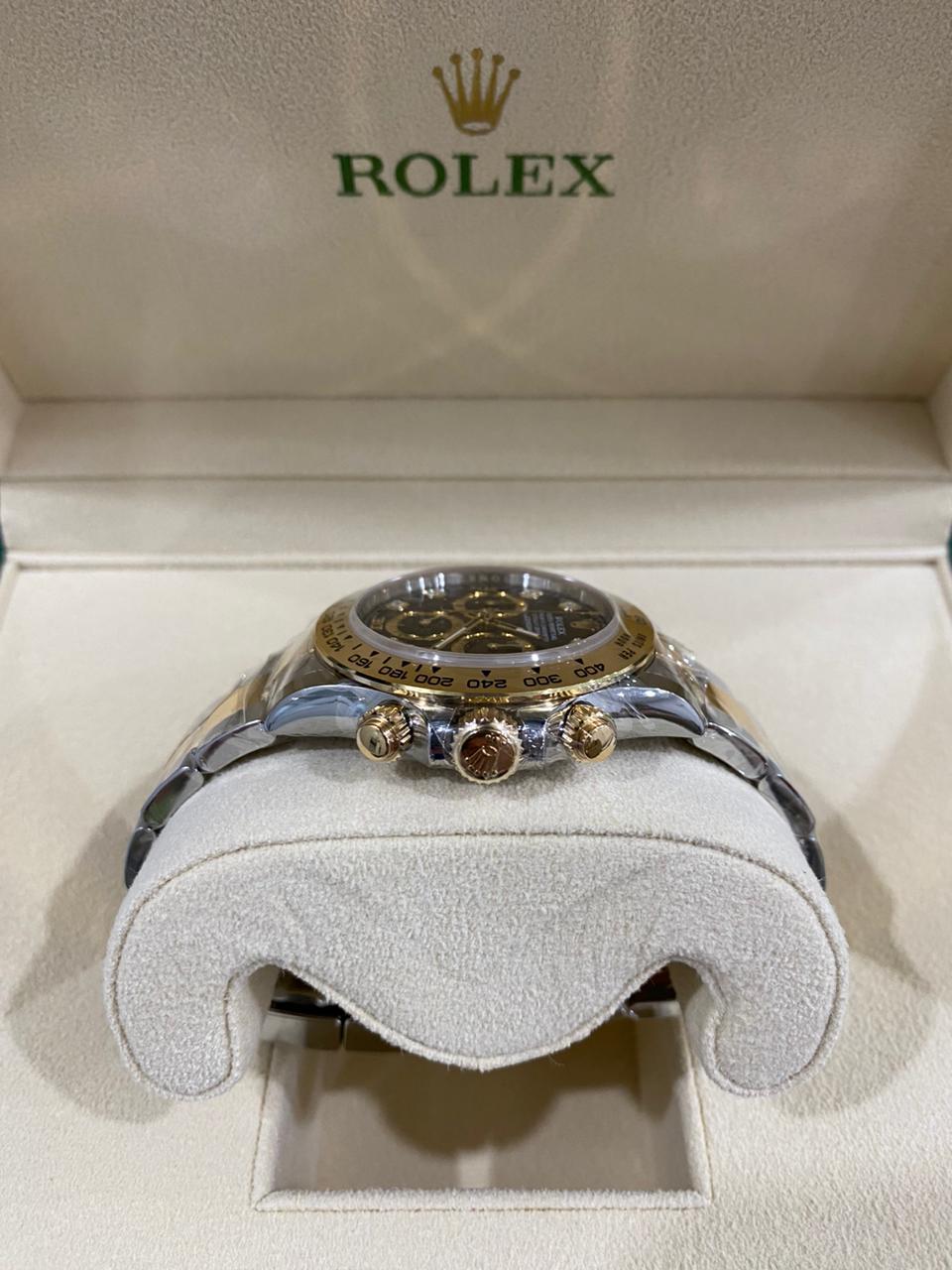 Thumb Cosmograph Daytona Stainless Steel / Yellow Gold / Black - Diamond