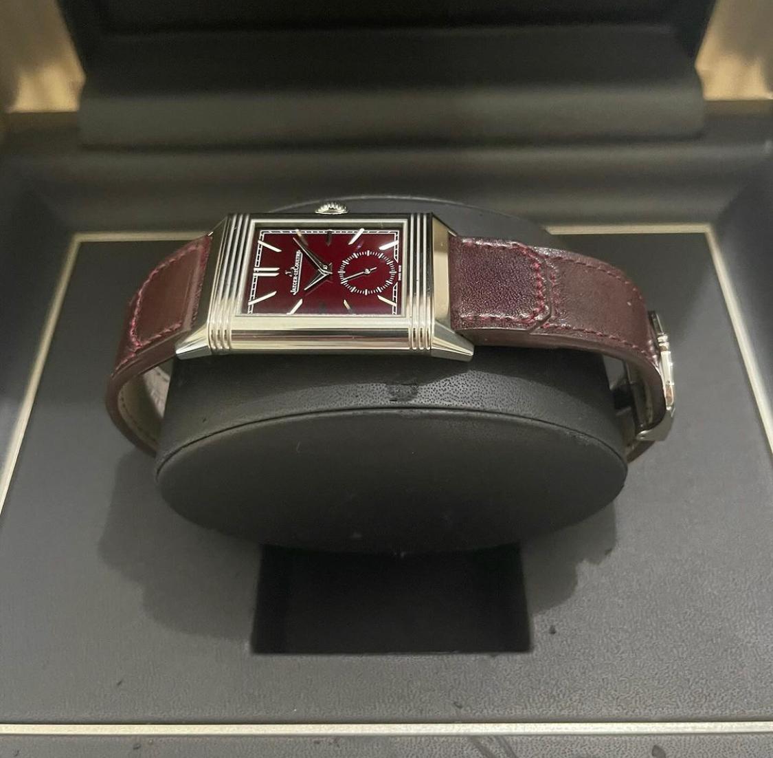 Thumb Reverso Tribute Small Seconds Stainless Steel / Red / Fagliano