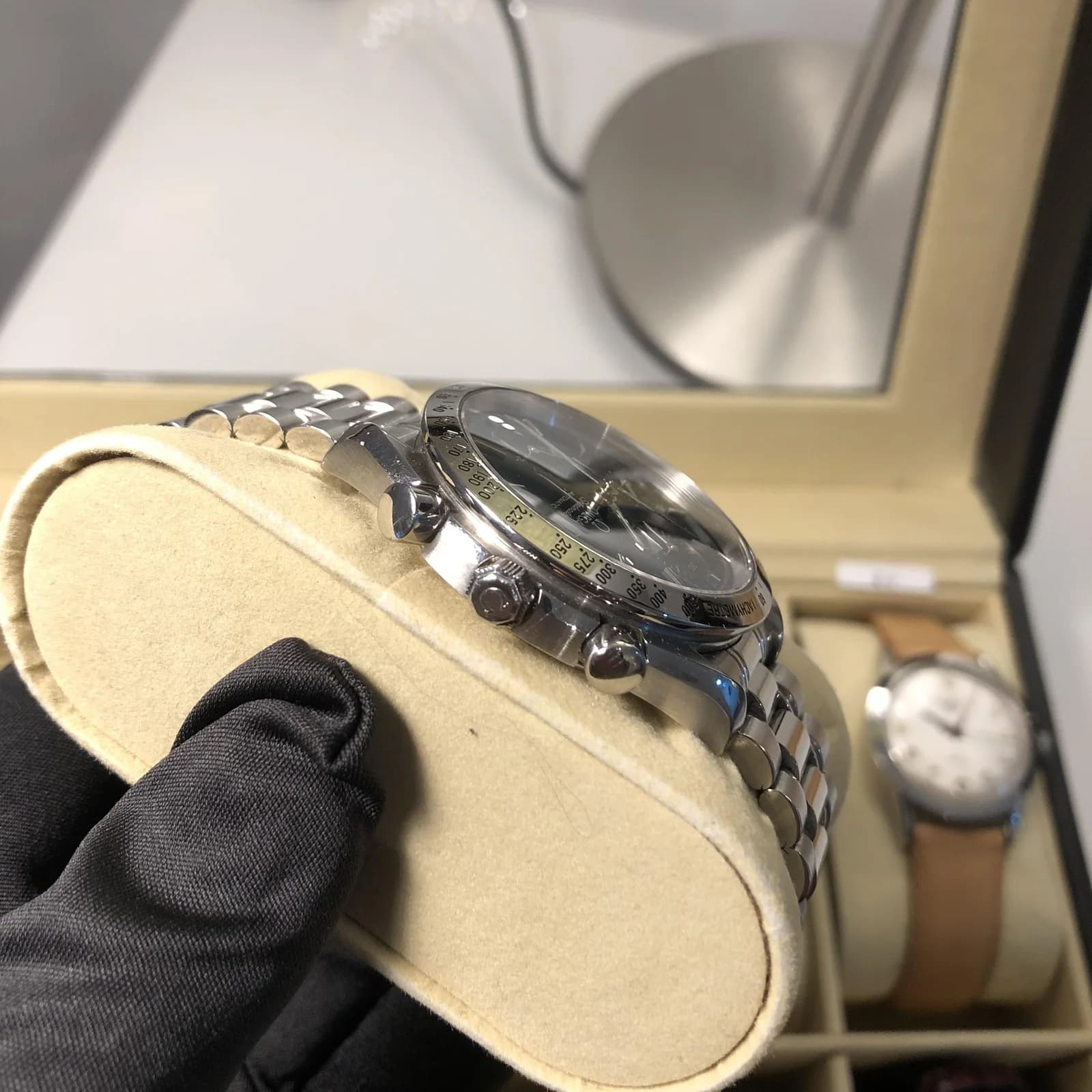 Thumb Speedmaster Date 39 Stainless Steel / Blue / Bracelet
