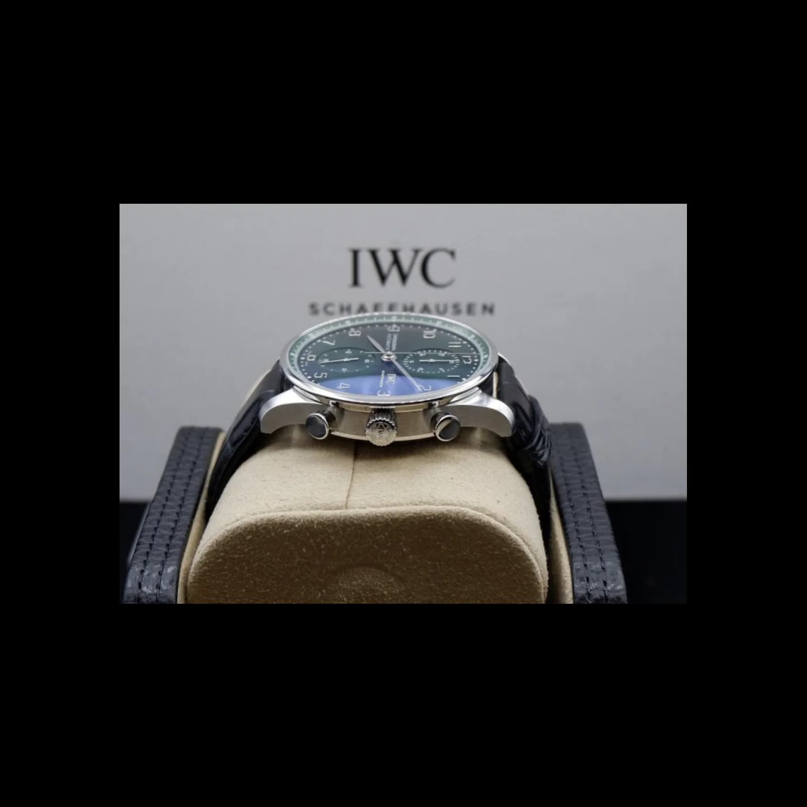 Thumb Portugieser Chronograph Stainless Steel / Green