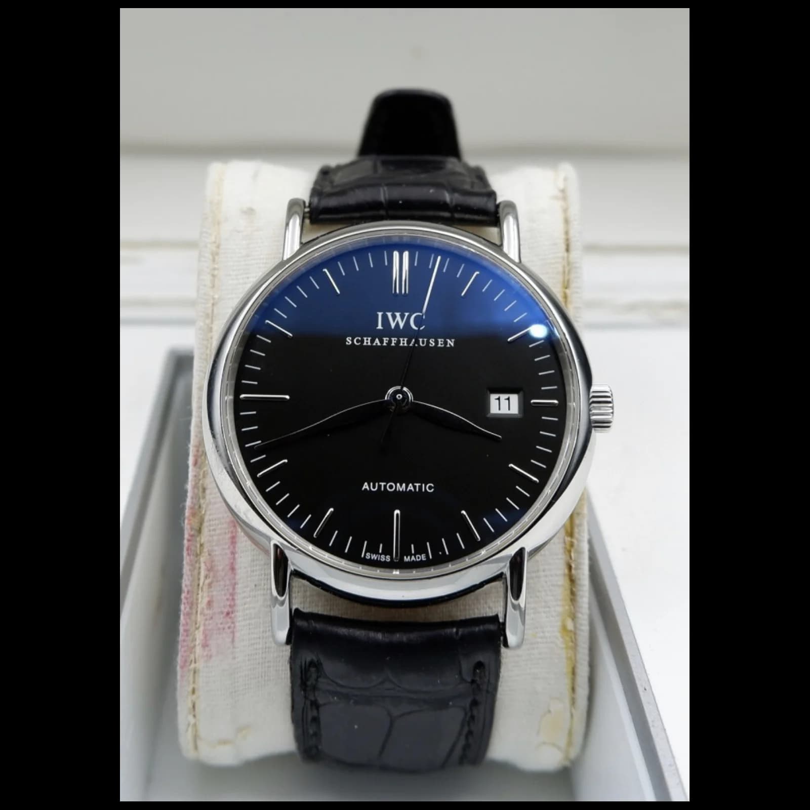 Thumb Portofino Automatic Stainless Steel / Black